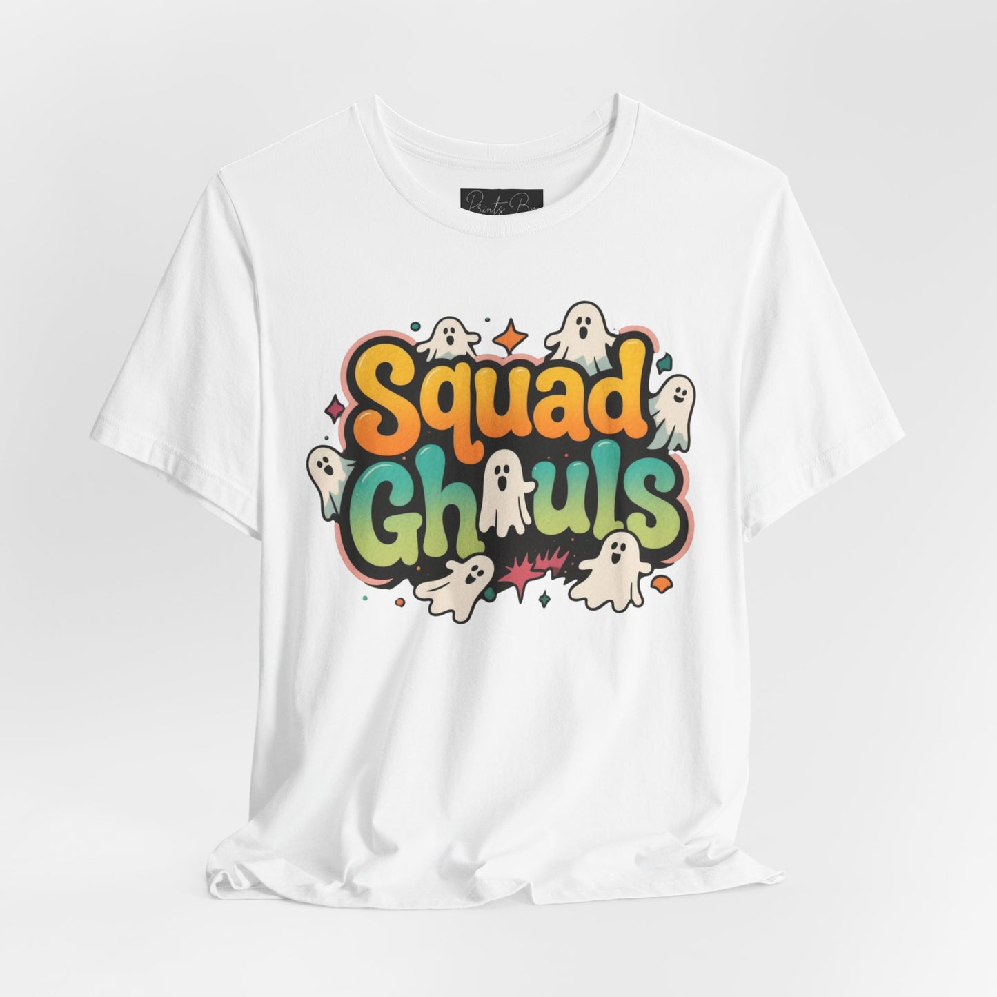 Unisex Ghost Squad Tee, Halloween Shirt, Cute Graphic Tee, Casual Wear, Party Outfits, Fun Gift Idea