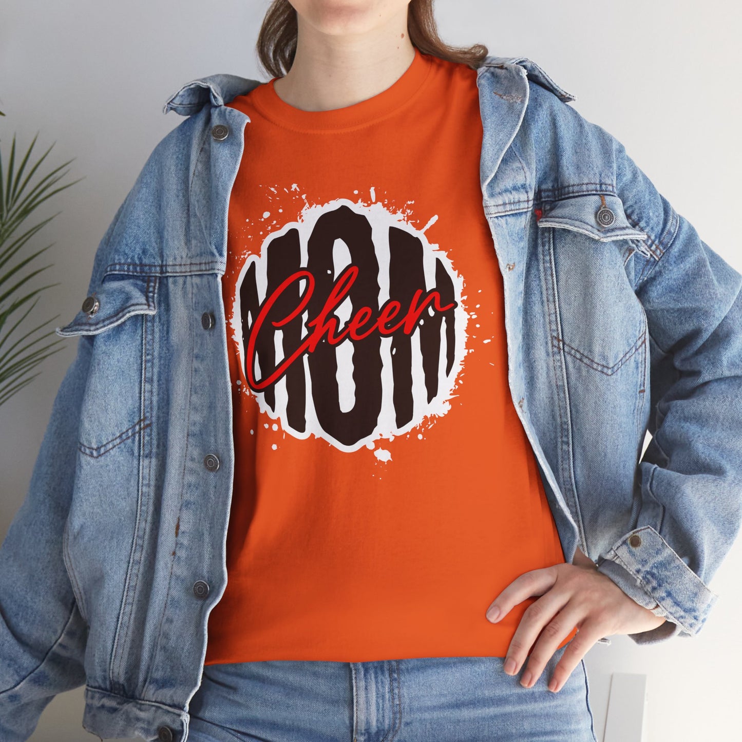 Cheer Unisex Heavy Cotton Tee | Motivational Shirt, Gift for Sports Fans, Casual Wear, Birthday Present, Cheerleading Apparel