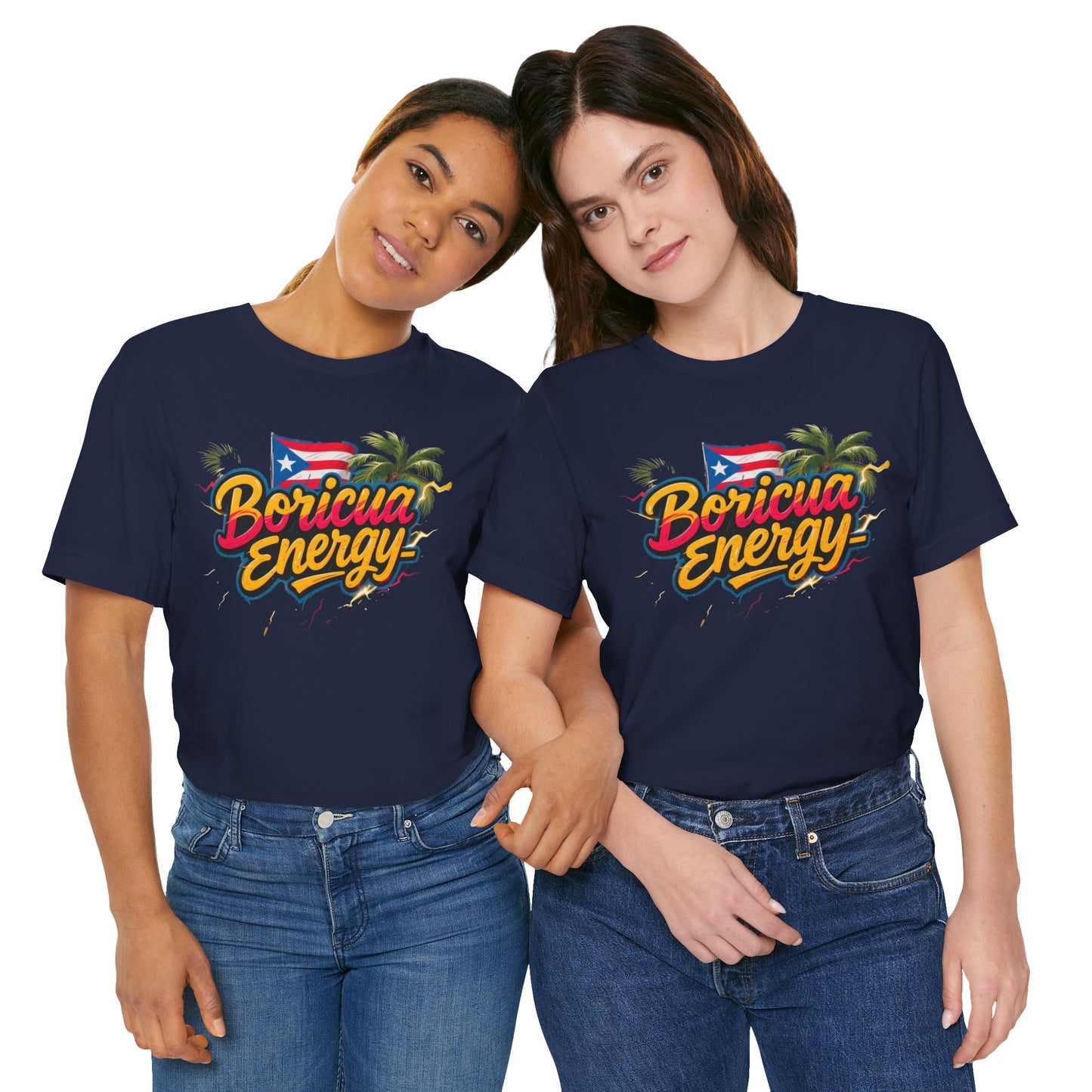 Boricua Energy T-Shirt, Unisex Jersey Tee for Puerto Rican Pride, Casual Wear, Gift for Friends, Vibrant Festival Apparel