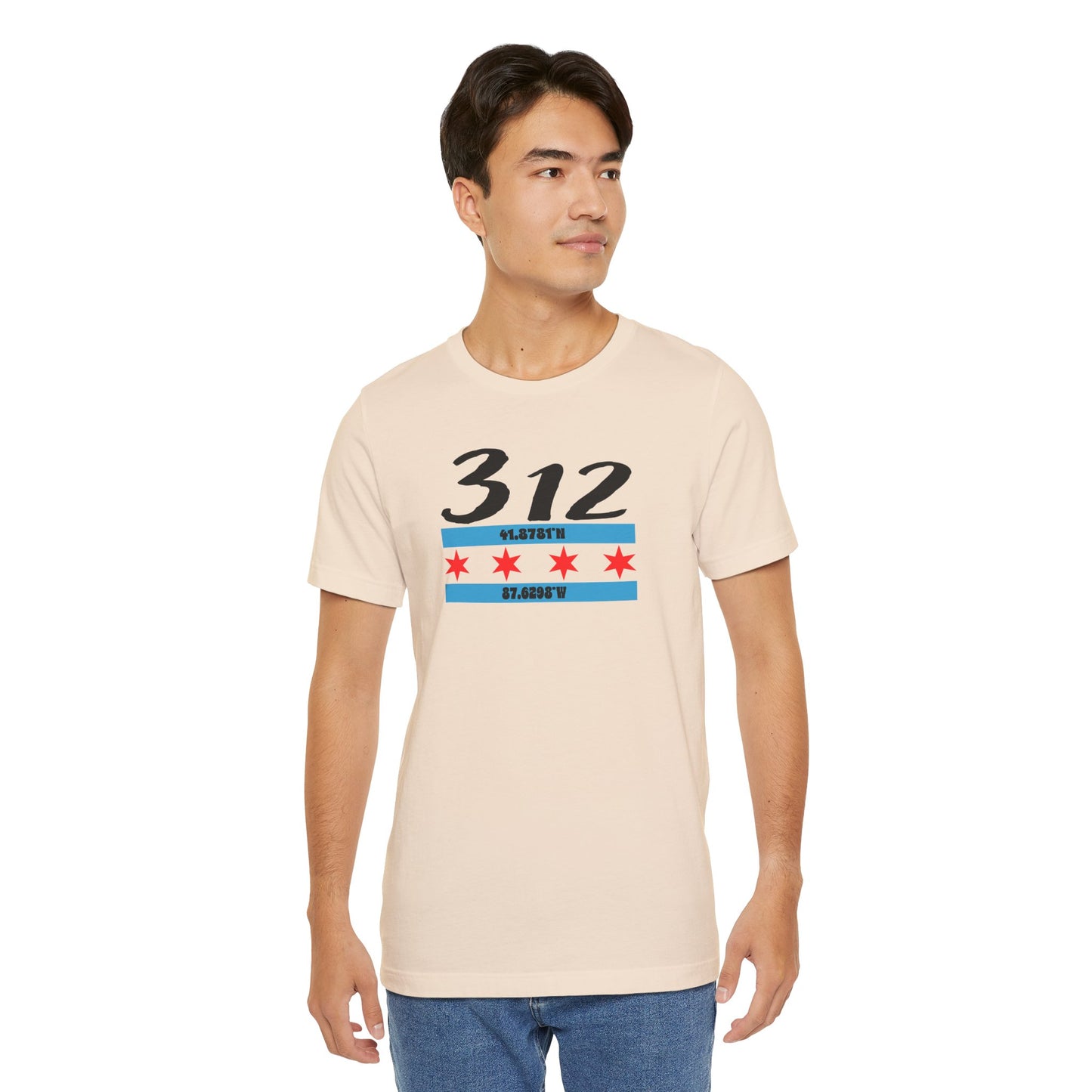 Chicago 312 Unisex Tee, Casual Wear, Graphic T-Shirt, Gift for Him/Her, City Pride Shirt, Perfect for Everyday