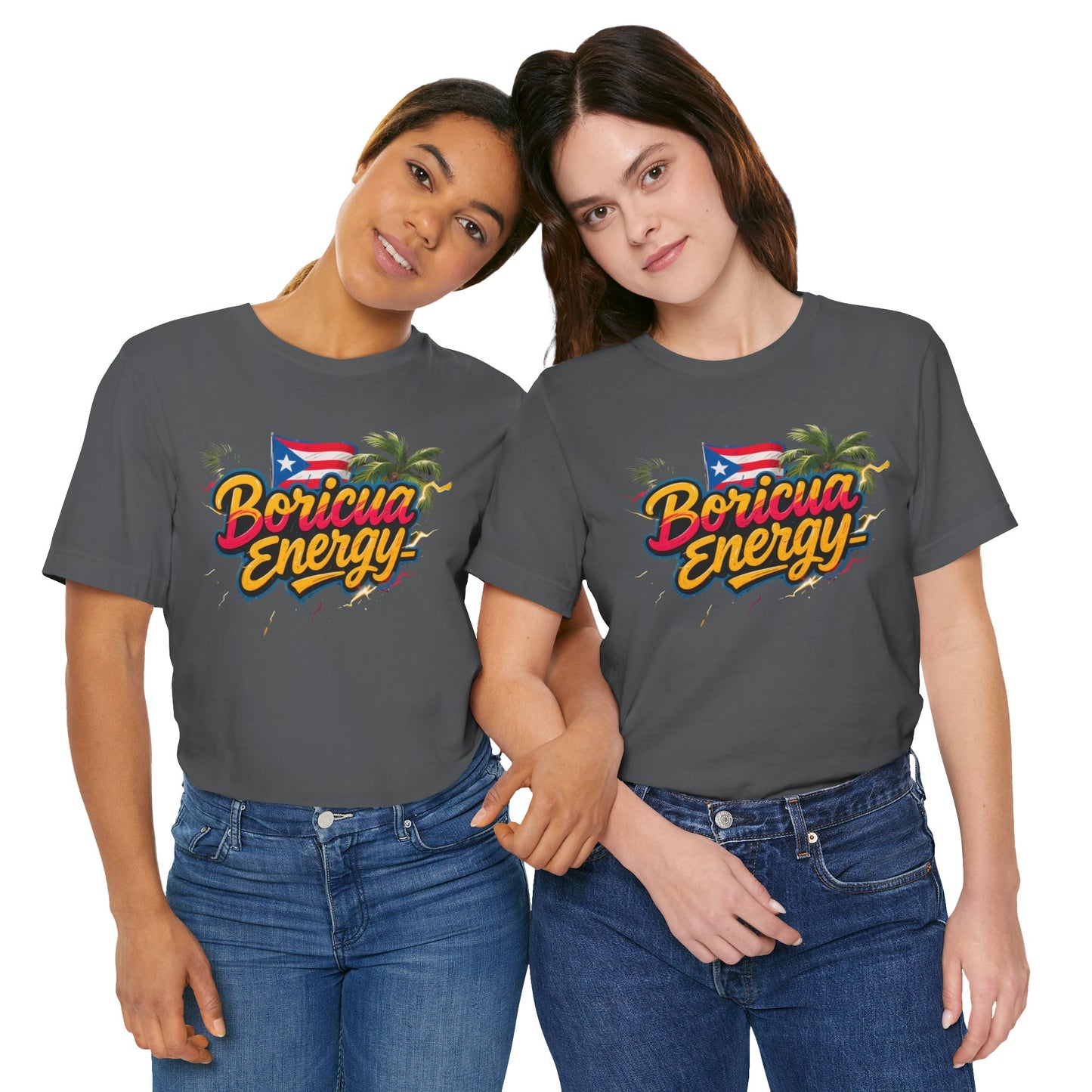 Boricua Energy T-Shirt, Unisex Jersey Tee for Puerto Rican Pride, Casual Wear, Gift for Friends, Vibrant Festival Apparel