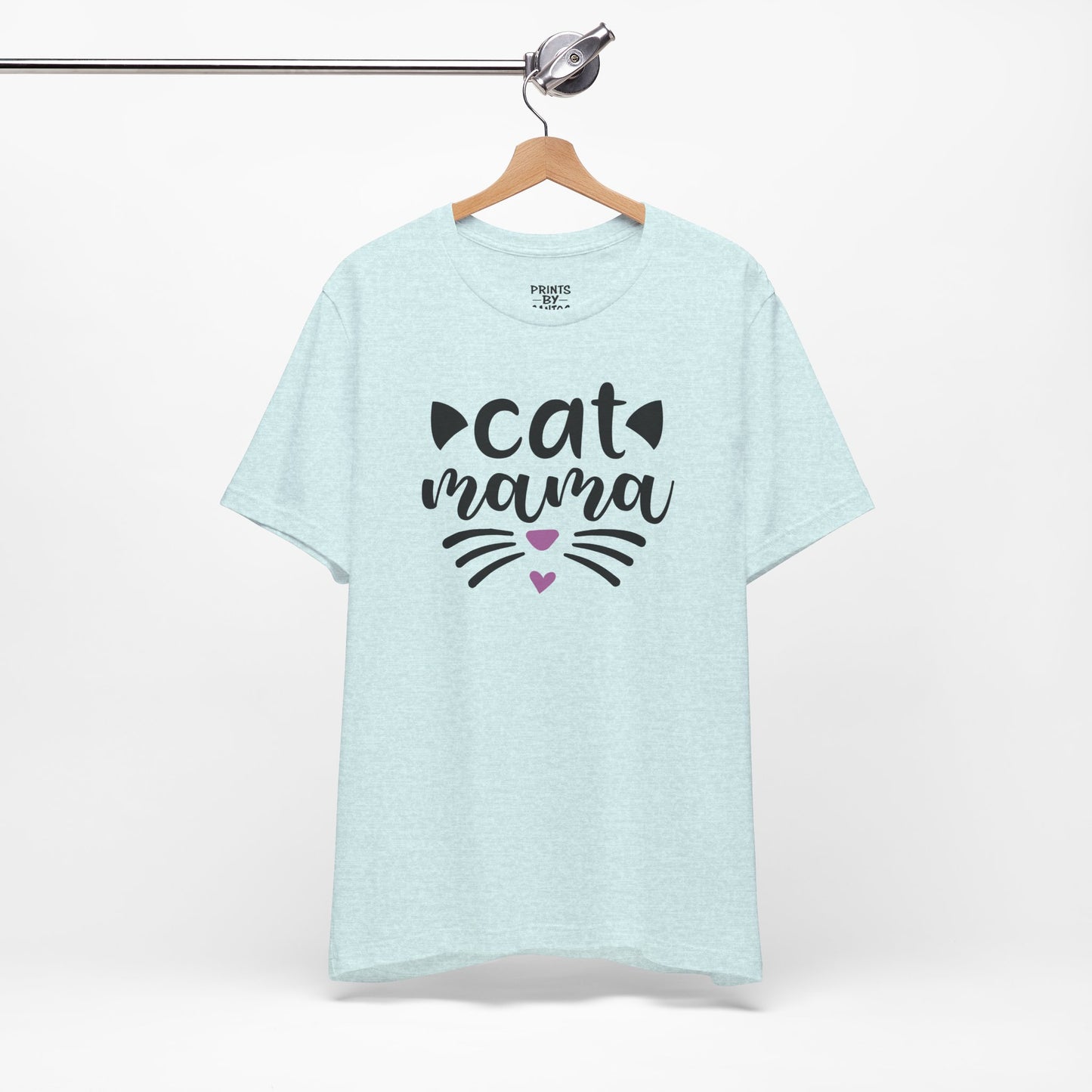 Cat Mama Unisex Jersey Tee | Cute Cat Lover Shirt, Pet Mom Gift, Animal Lover Apparel, Casual Outfit, Birthday Gift