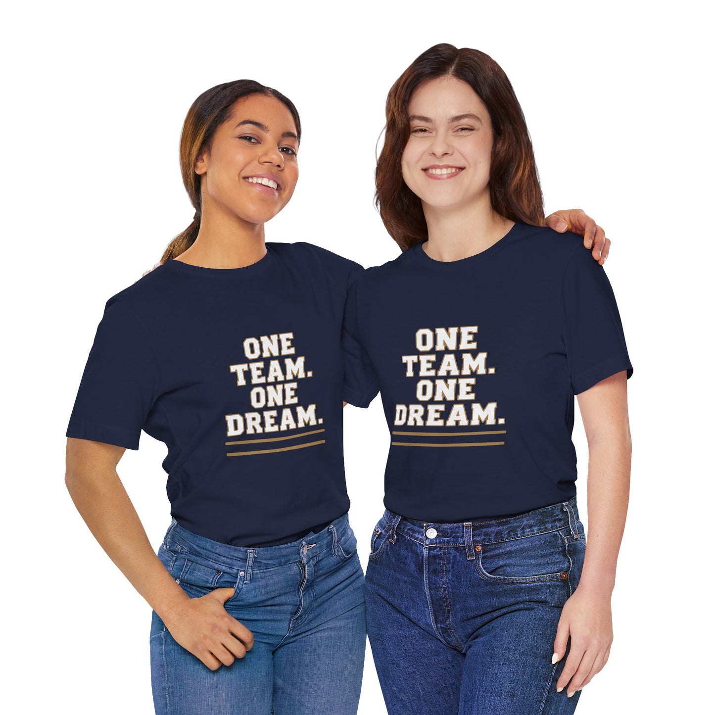 Team Spirit Unisex Tee - One Team. One Dream. Perfect for Sports Fans, Casual Outings, Team Events, Birthdays, and Celebrations!
