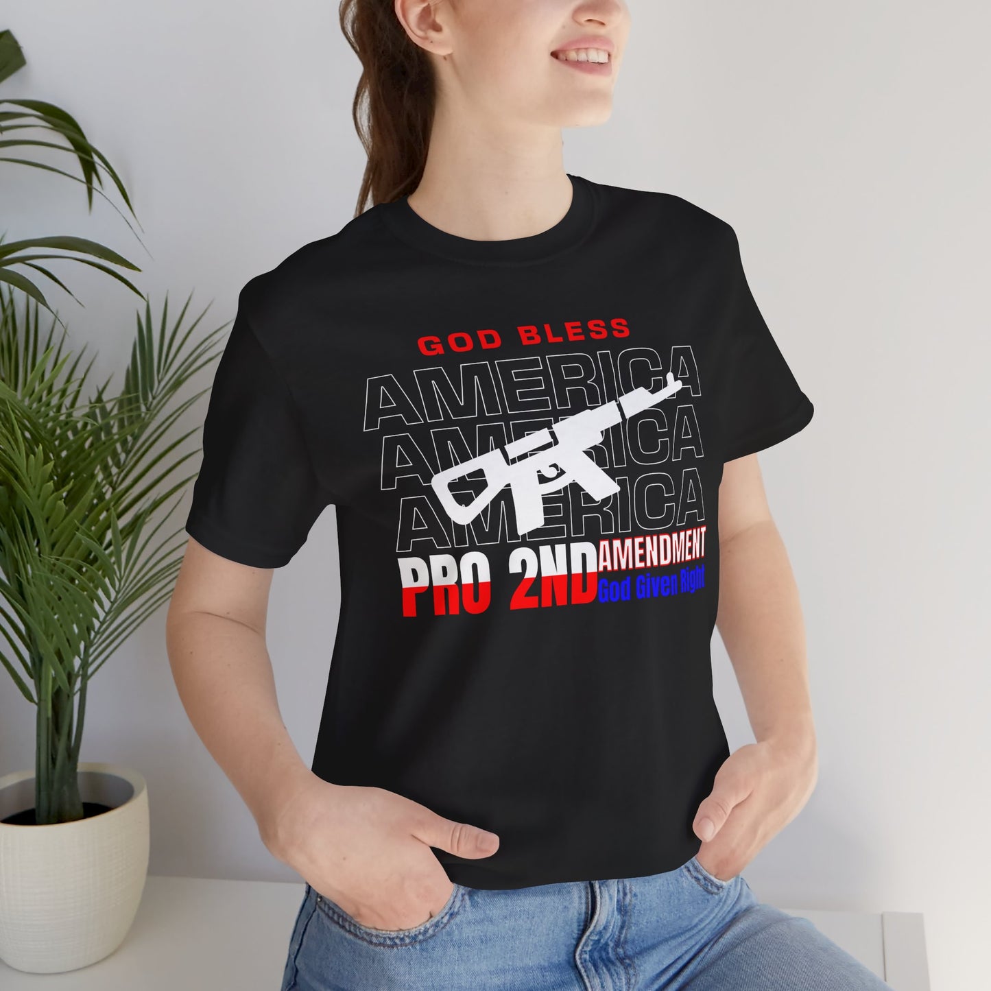Pro 2nd Amendment Unisex Tee, Patriotic T-Shirt, American Pride Shirt, Gun Rights Apparel, Independence Day Gift, Freedom Tee