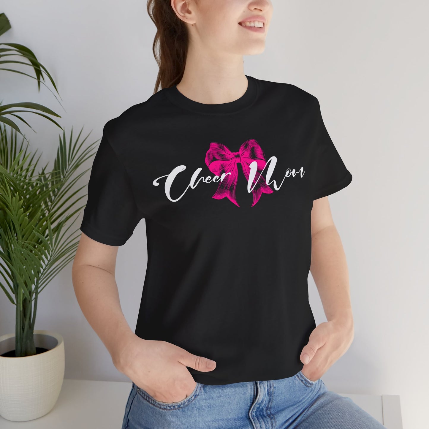 Cheer Mom Short Sleeve Tee | Perfect for Game Days, Sports Events, Mother's Day Gift, Stylish Casual Wear, Supportive Fan Shirt