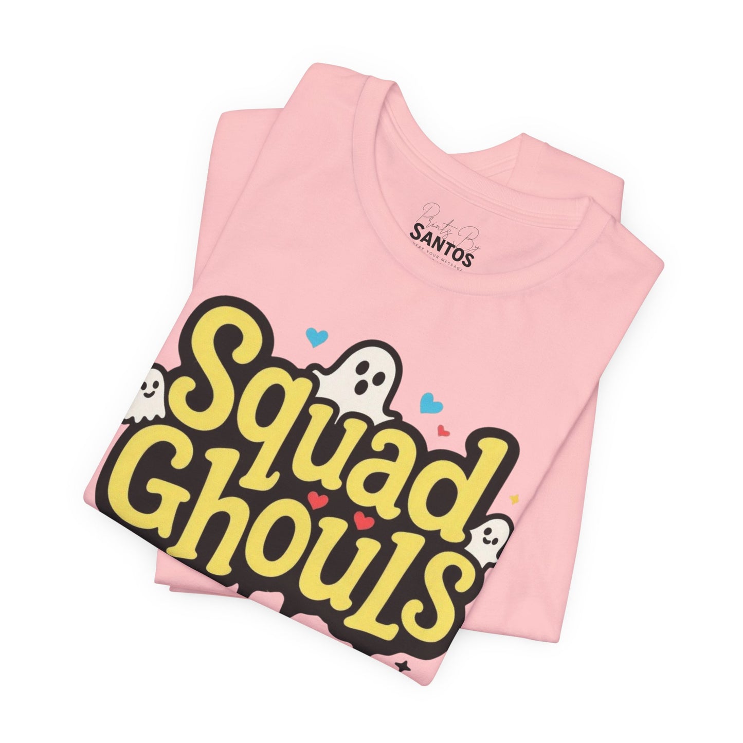 Unisex Jersey Short Sleeve Tee | Squad Ghouls Design, Halloween T-Shirt, Spooky Apparel, Ghost Lovers Gift, Cute Graphic Tee