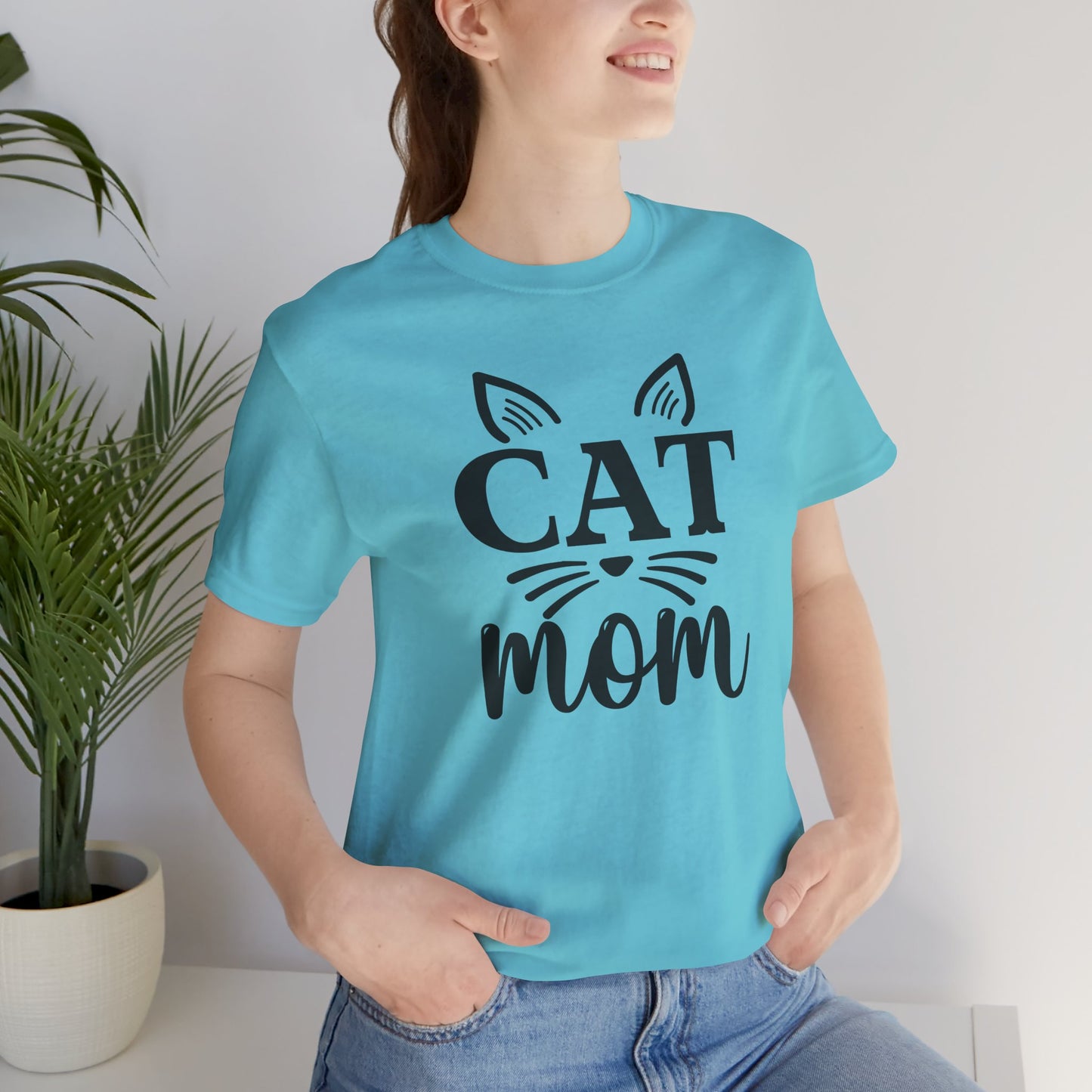 Cat Mom Tee, Unisex T-Shirt for Cat Lovers, Gift for Pet Moms, Funny Cat Apparel, Cute Kitten Lovers Tee