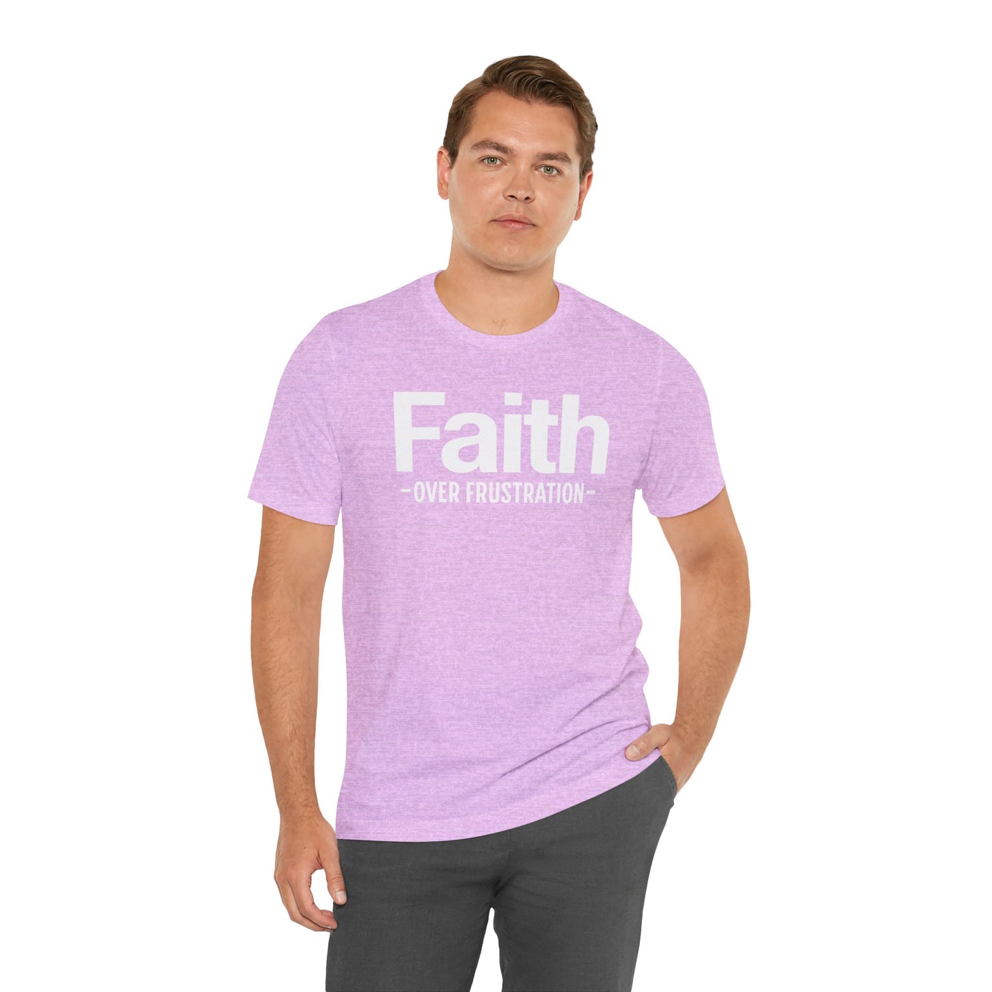 Faith Over Frustration Unisex Tee | Inspirational T-Shirt, Motivational Gift, Positive Vibe Apparel, Everyday Wear, Casual Outfit