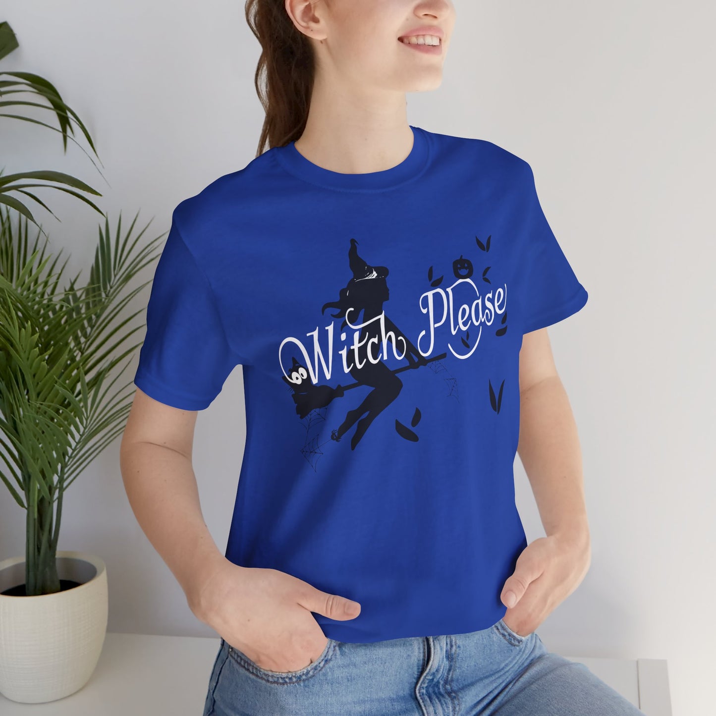 Witch Please Tee - Unisex Short Sleeve T-Shirt for Halloween, Fall Fashion, Witchcraft Lovers, Casual Wear, Gifts for Her