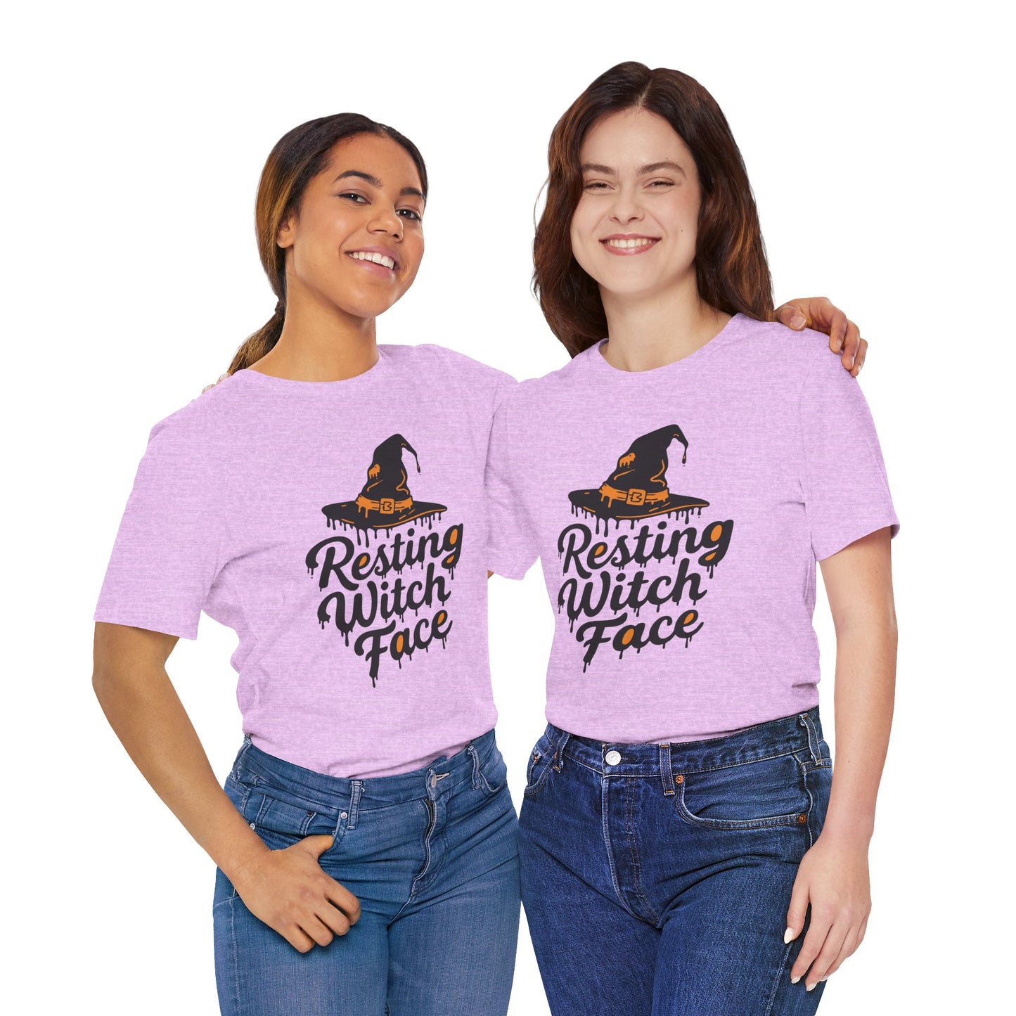 Resting Witch Face T-Shirt, Halloween Tee, Unisex Graphic Top, Spooky Shirt, Artsy Halloween Apparel, Fun Gift for Witches