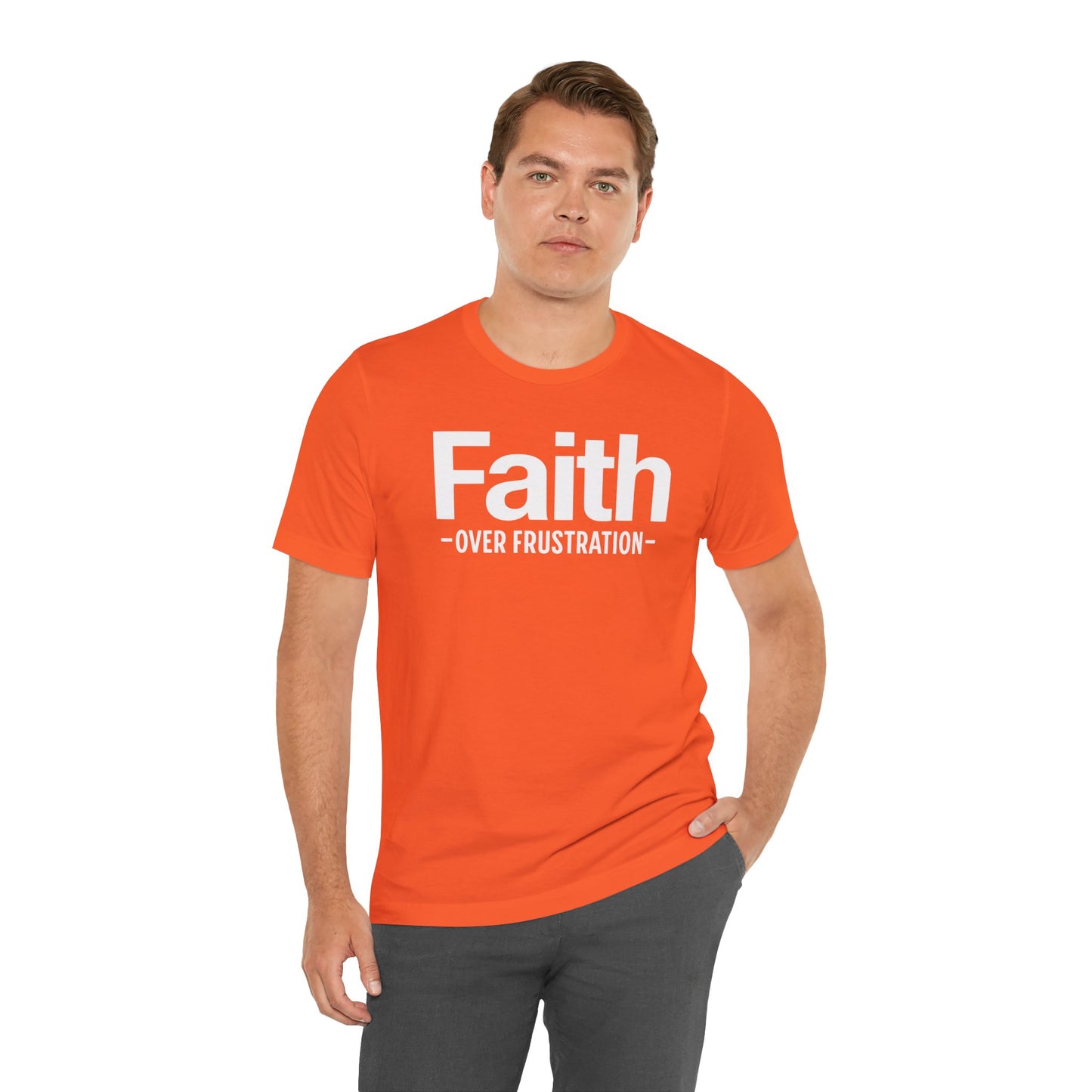 Faith Over Frustration Unisex Tee | Inspirational T-Shirt, Motivational Gift, Positive Vibe Apparel, Everyday Wear, Casual Outfit