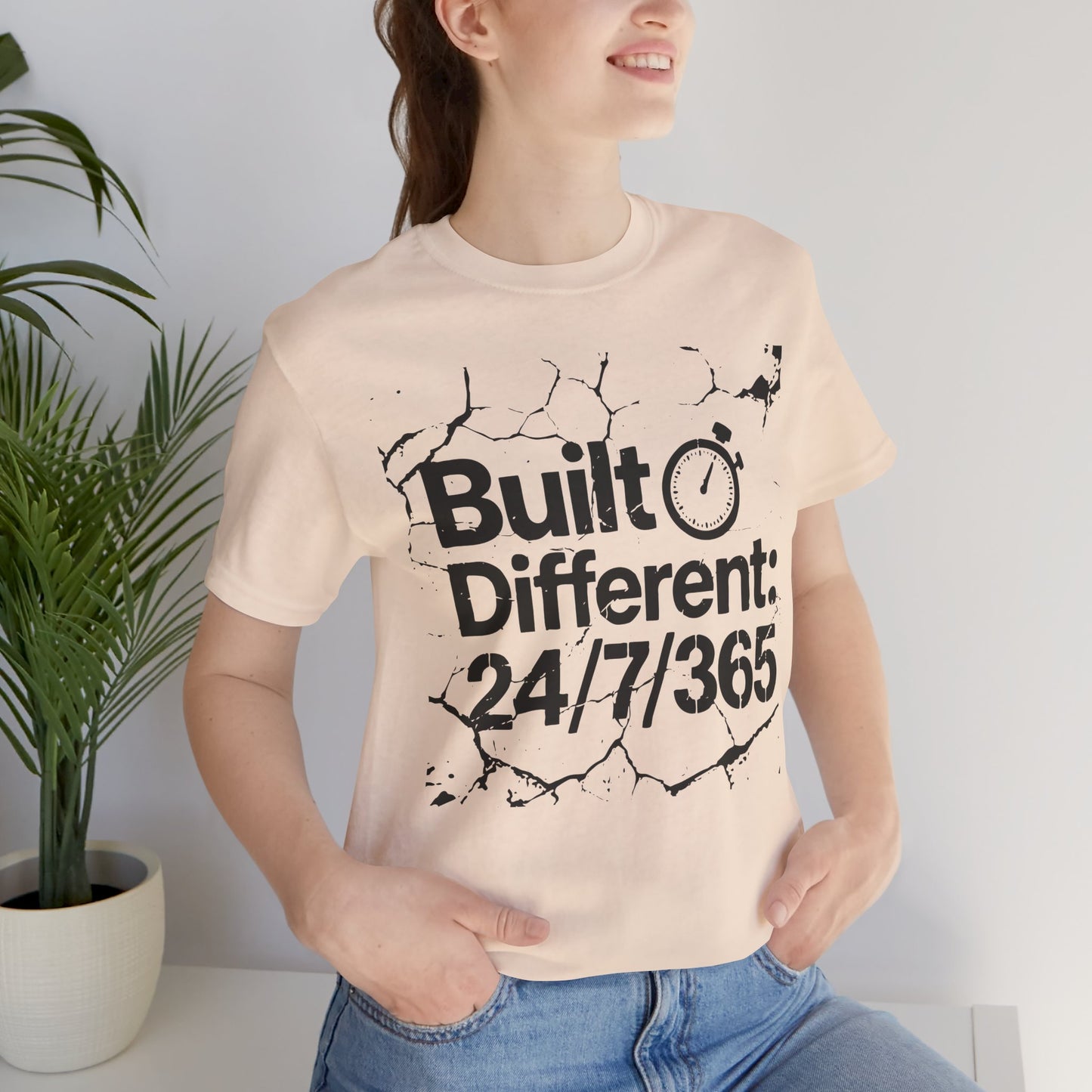 Built Different Unisex Tee, Motivational Shirt, Daily Wear, Fitness Gift, Inspirational Gift, Casual Style, Birthday Gift