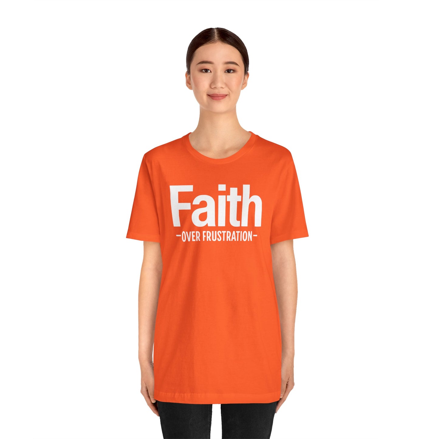 Faith Over Frustration Unisex Tee | Inspirational T-Shirt, Motivational Gift, Positive Vibe Apparel, Everyday Wear, Casual Outfit