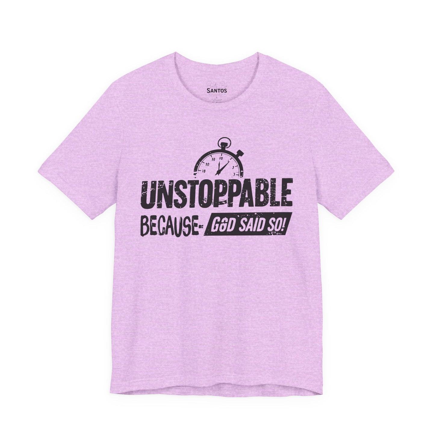 Unstoppable God's Promise Tee - Motivational Shirt, Inspirational Fashion, Faith Gift, Casual Wear, Everyday Tee