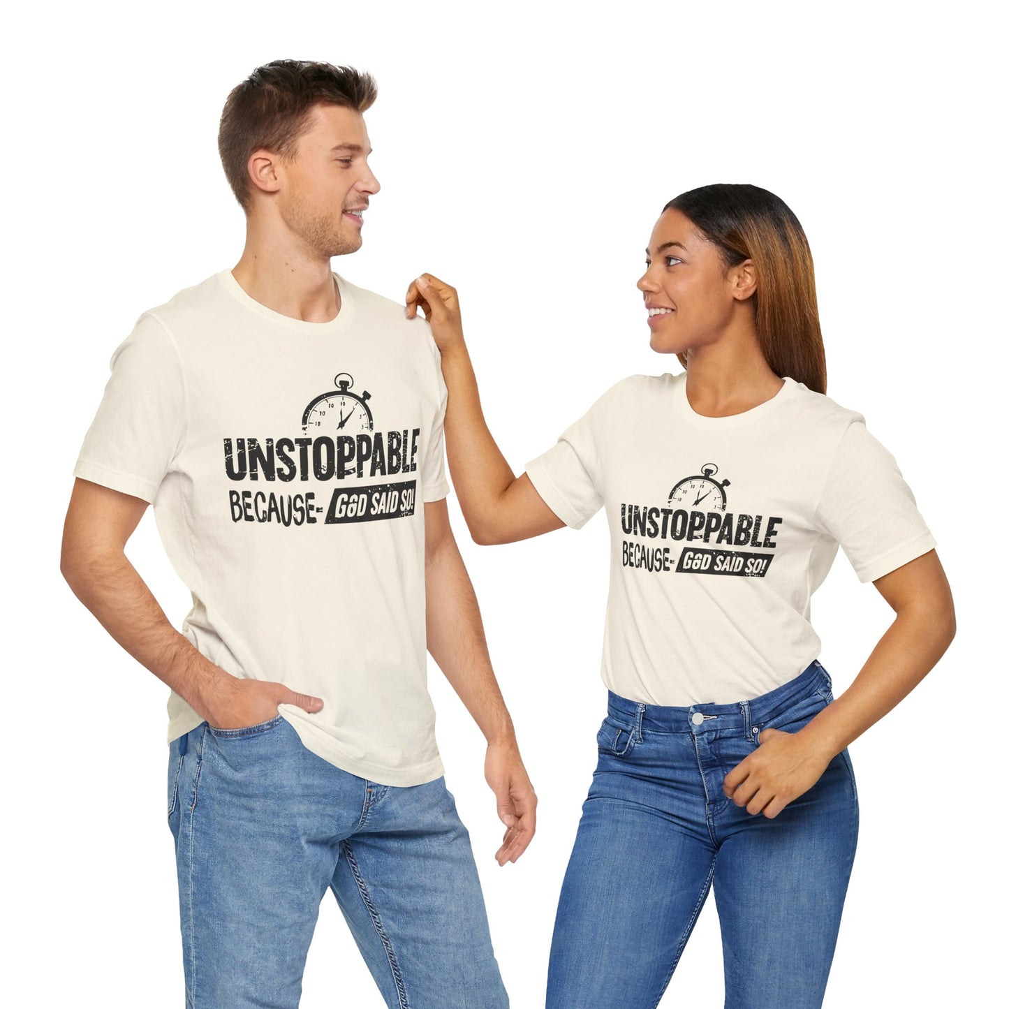 Unstoppable God's Promise Tee - Motivational Shirt, Inspirational Fashion, Faith Gift, Casual Wear, Everyday Tee