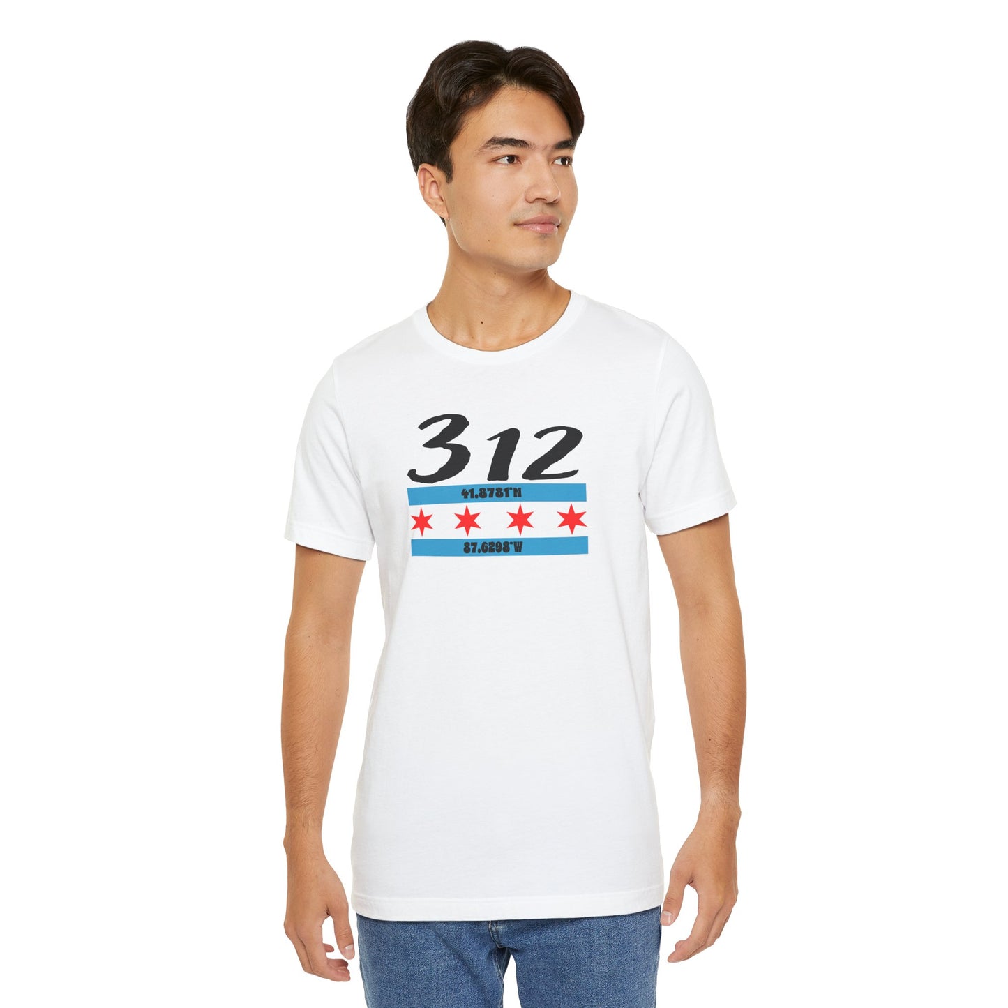 Chicago 312 Unisex Tee, Casual Wear, Graphic T-Shirt, Gift for Him/Her, City Pride Shirt, Perfect for Everyday
