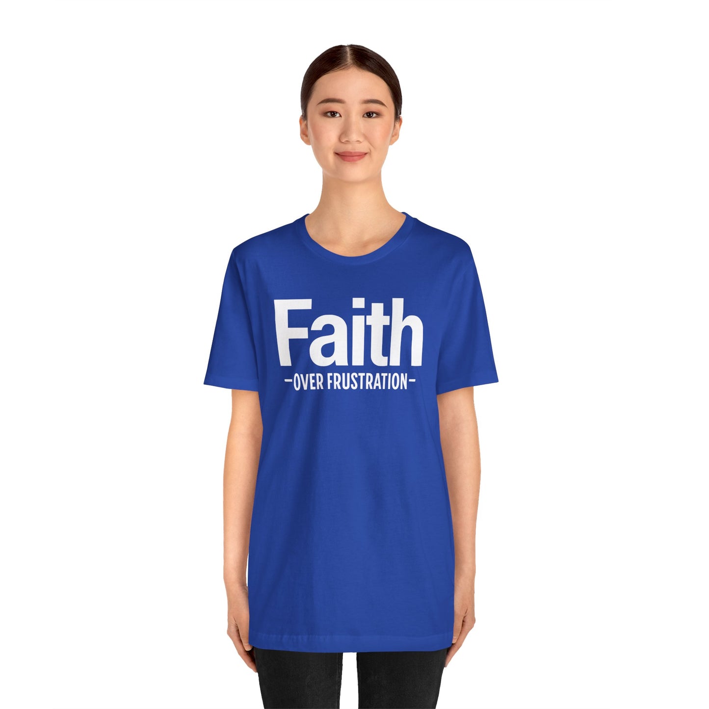 Faith Over Frustration Unisex Tee | Inspirational T-Shirt, Motivational Gift, Positive Vibe Apparel, Everyday Wear, Casual Outfit