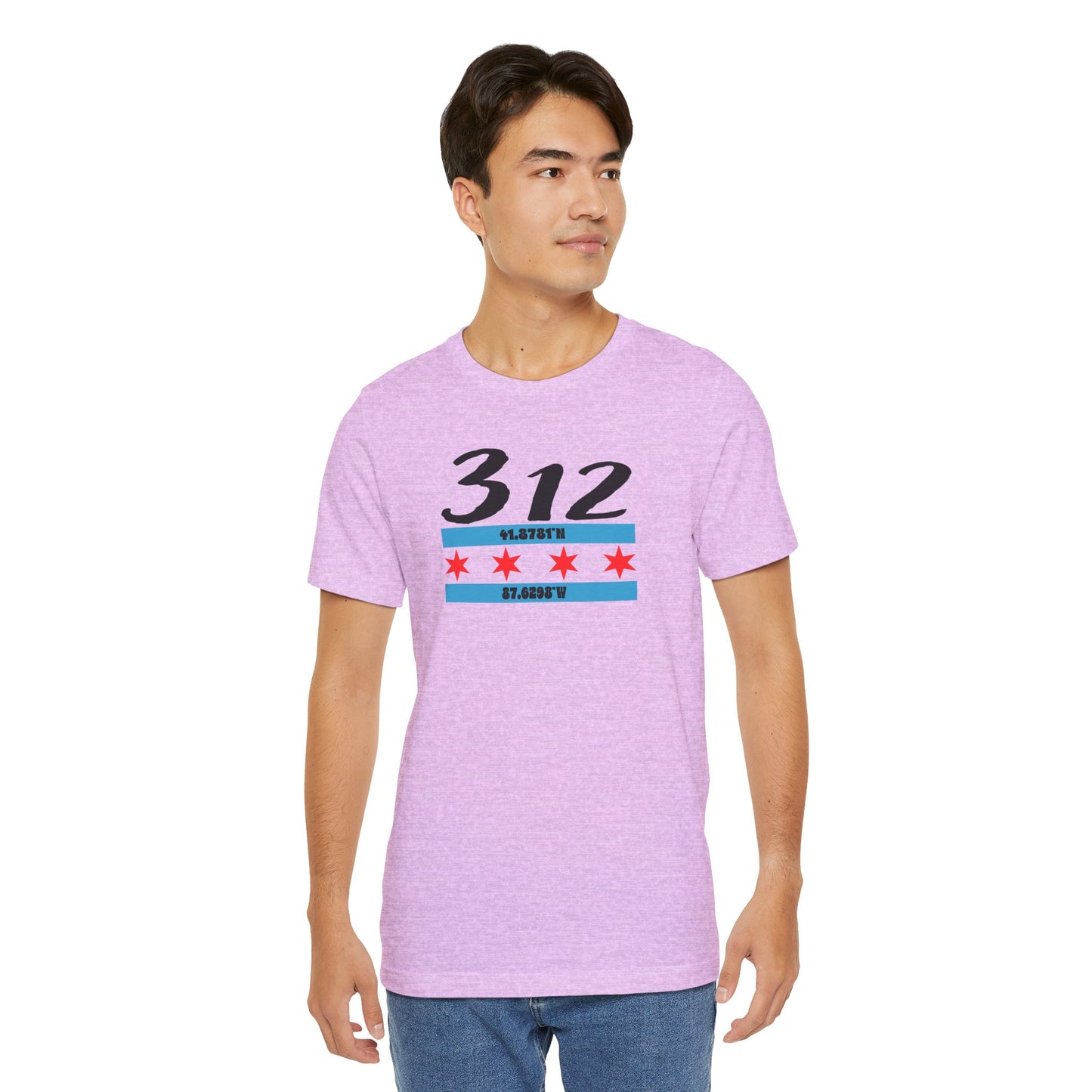 Chicago 312 Unisex Tee, Casual Wear, Graphic T-Shirt, Gift for Him/Her, City Pride Shirt, Perfect for Everyday