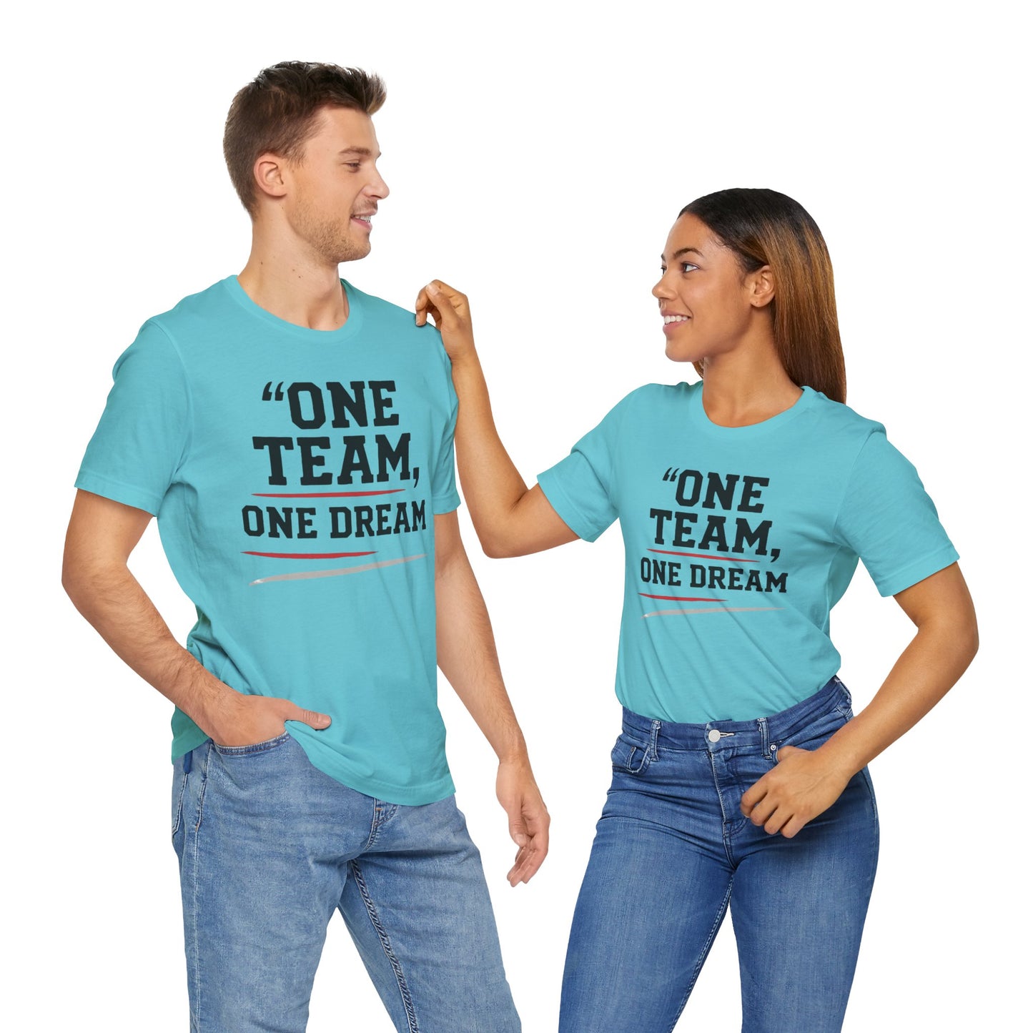 Team Spirit Unisex Tee - Motivational Tee, Gift for Sports Lovers, Casual Wear, Team Building, Inspirational Shirt