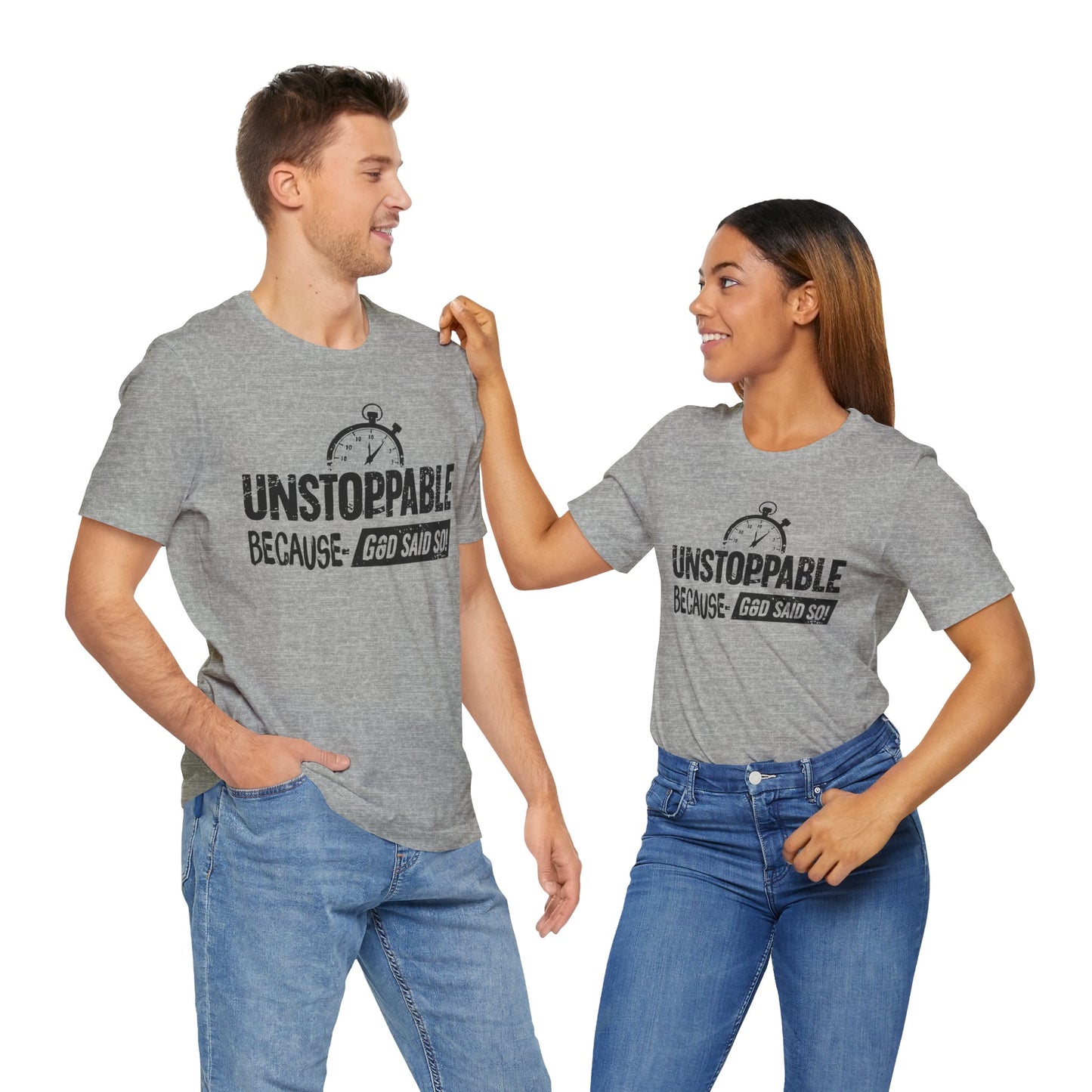 Unstoppable God's Promise Tee - Motivational Shirt, Inspirational Fashion, Faith Gift, Casual Wear, Everyday Tee