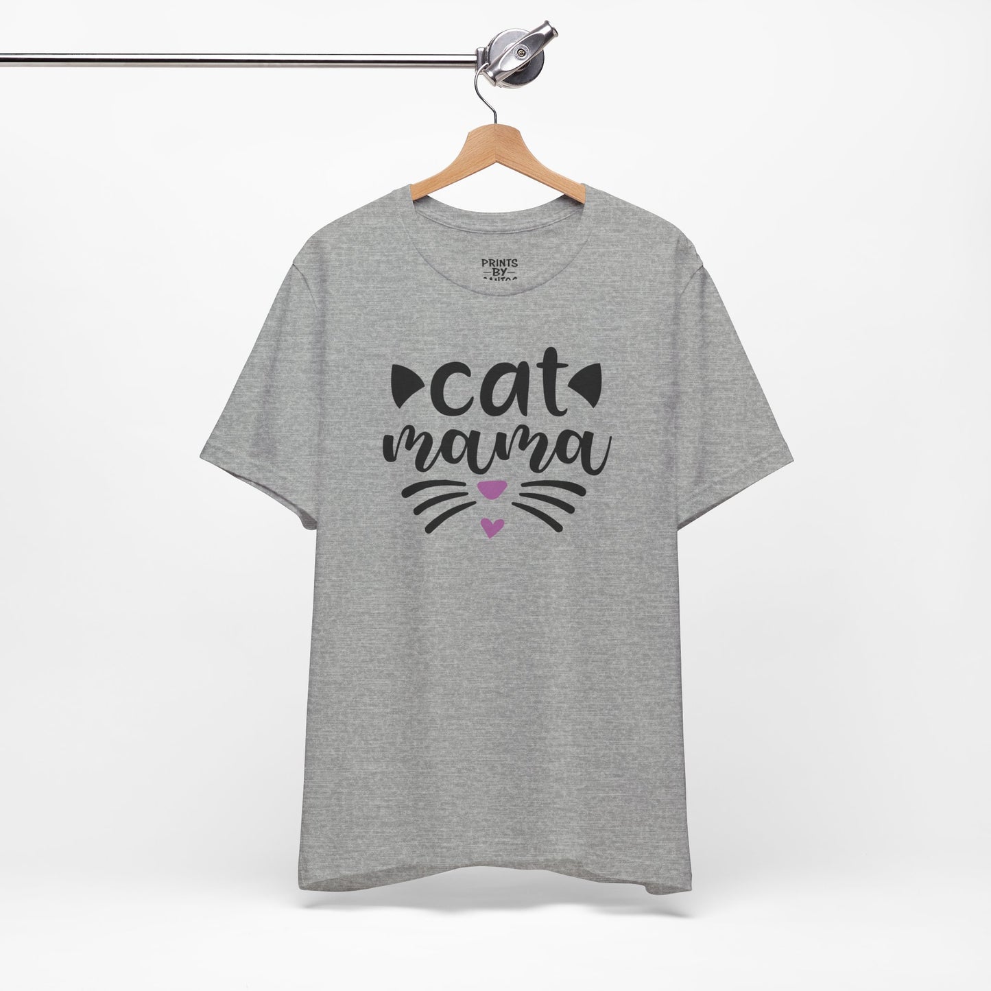 Cat Mama Unisex Jersey Tee | Cute Cat Lover Shirt, Pet Mom Gift, Animal Lover Apparel, Casual Outfit, Birthday Gift