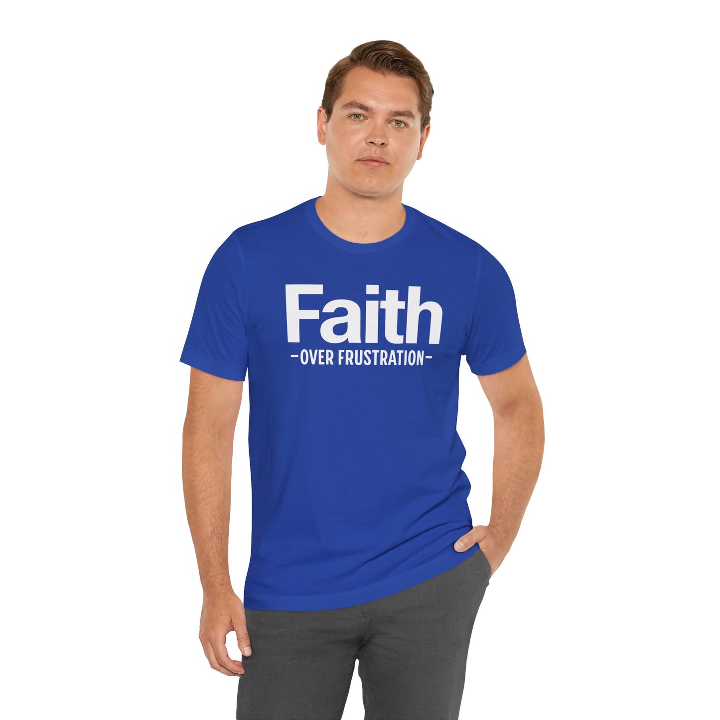 Faith Over Frustration Unisex Tee | Inspirational T-Shirt, Motivational Gift, Positive Vibe Apparel, Everyday Wear, Casual Outfit