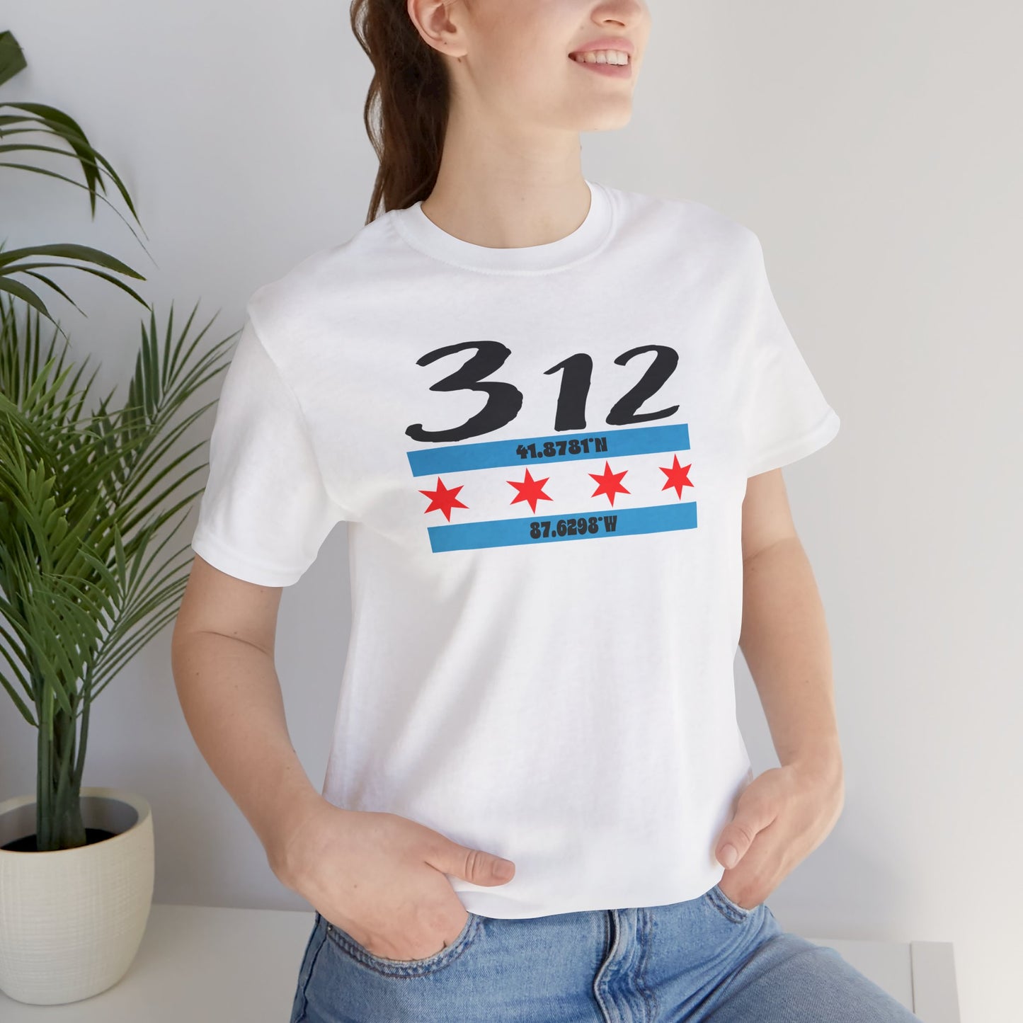 Chicago 312 Unisex Tee, Casual Wear, Graphic T-Shirt, Gift for Him/Her, City Pride Shirt, Perfect for Everyday