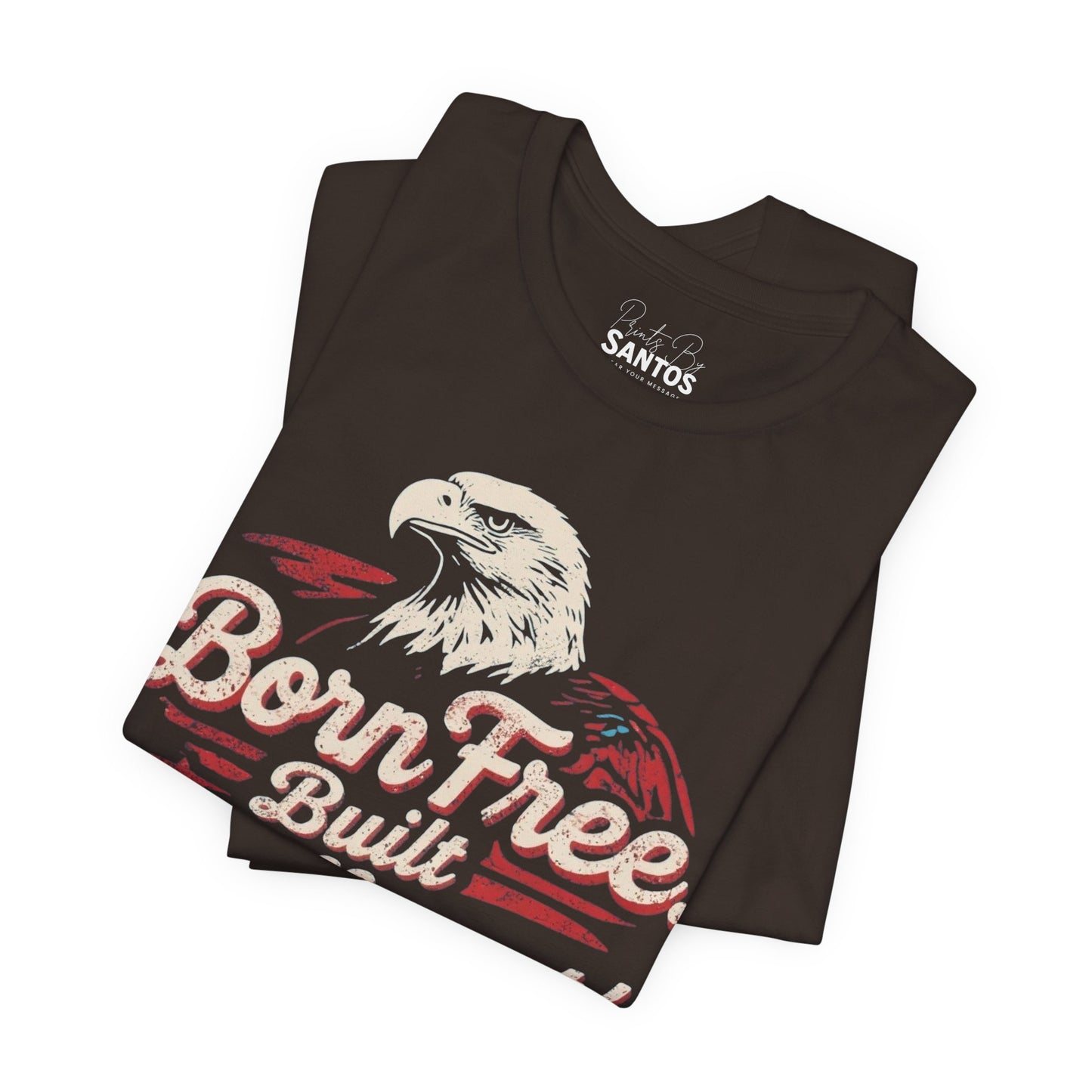 Born Free Eagle Graphic Tee | Unisex Jersey Short Sleeve Shirt, Freedom Apparel, Nature Lover Gift, Casual Style