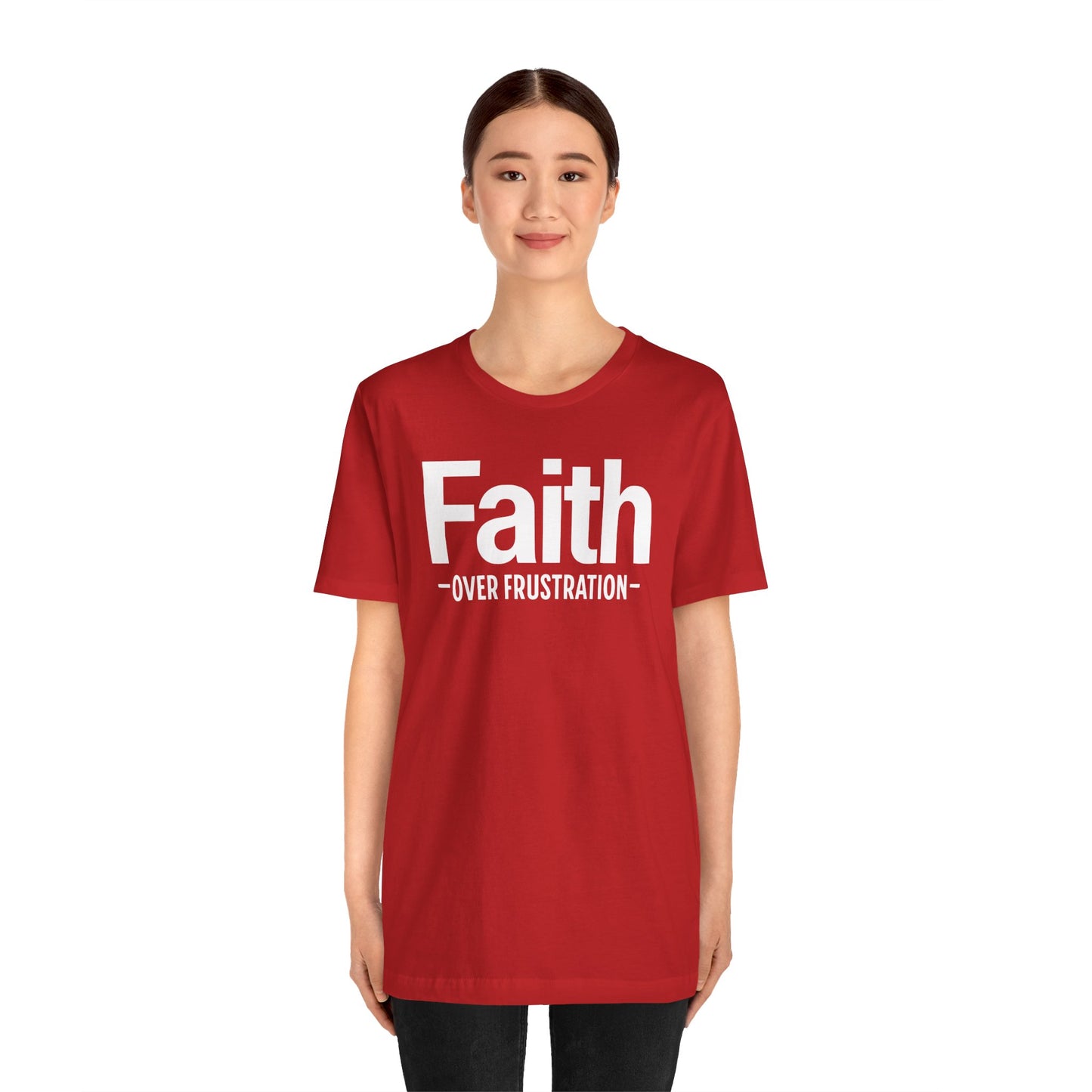Faith Over Frustration Unisex Tee | Inspirational T-Shirt, Motivational Gift, Positive Vibe Apparel, Everyday Wear, Casual Outfit