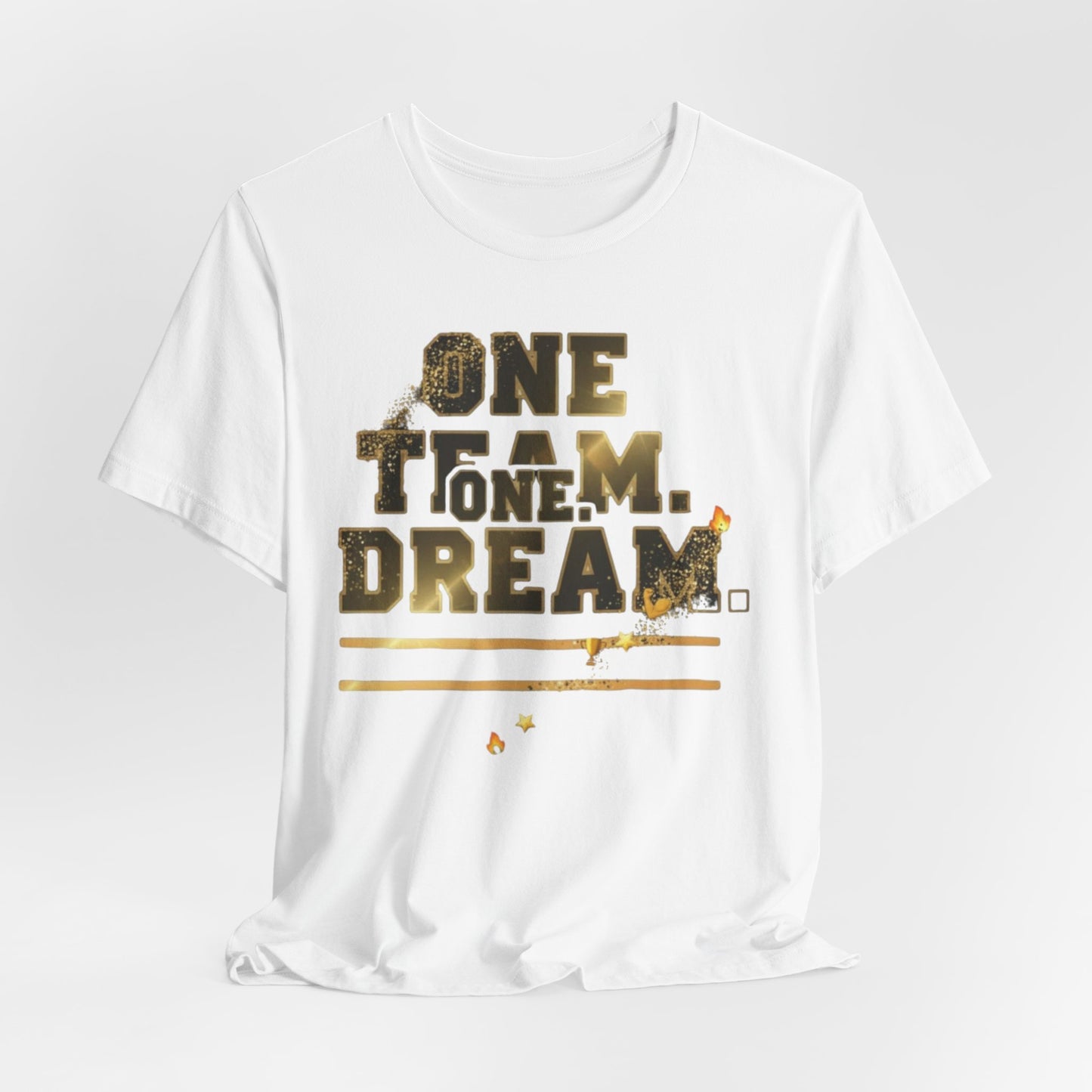 One Team, One Dream Tee - Perfect for Team Spirit, Motivational Wear, Casual Outings, Sport Events, Gifts