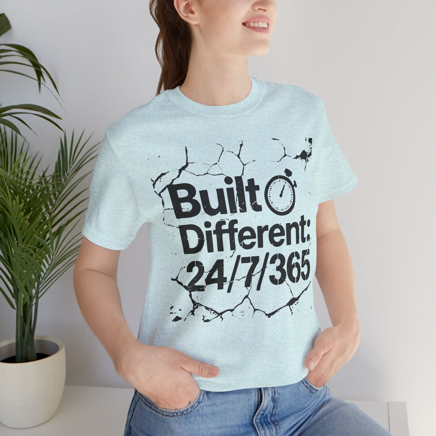 Built Different Unisex Tee, Motivational Shirt, Daily Wear, Fitness Gift, Inspirational Gift, Casual Style, Birthday Gift