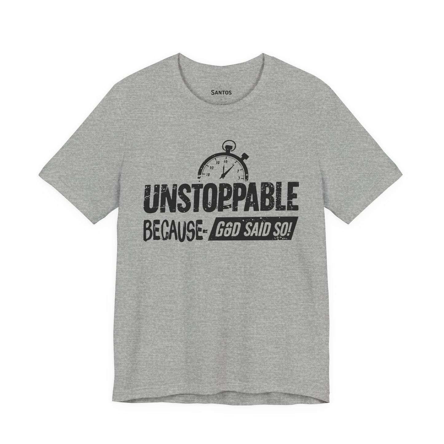 Unstoppable God's Promise Tee - Motivational Shirt, Inspirational Fashion, Faith Gift, Casual Wear, Everyday Tee