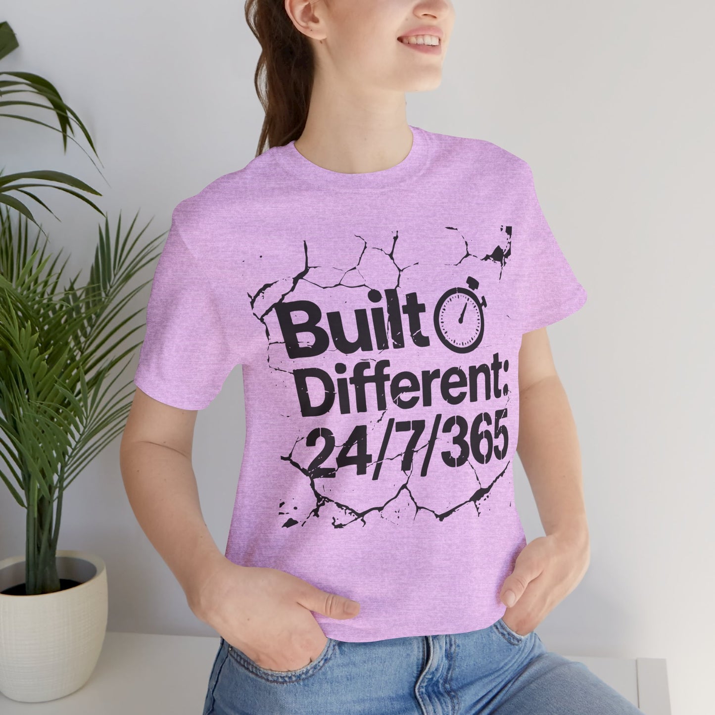 Built Different Unisex Tee, Motivational Shirt, Daily Wear, Fitness Gift, Inspirational Gift, Casual Style, Birthday Gift