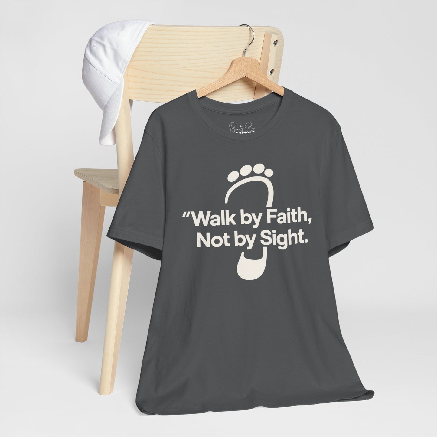 Inspirational Faith T-Shirt, Motivational Quote Tee, Christian Apparel, Walk by Faith Shirt, Everyday Wear, Gift for Believers
