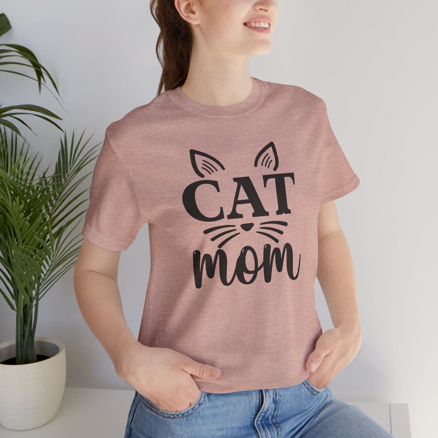 Cat Mom Tee, Unisex T-Shirt for Cat Lovers, Gift for Pet Moms, Funny Cat Apparel, Cute Kitten Lovers Tee