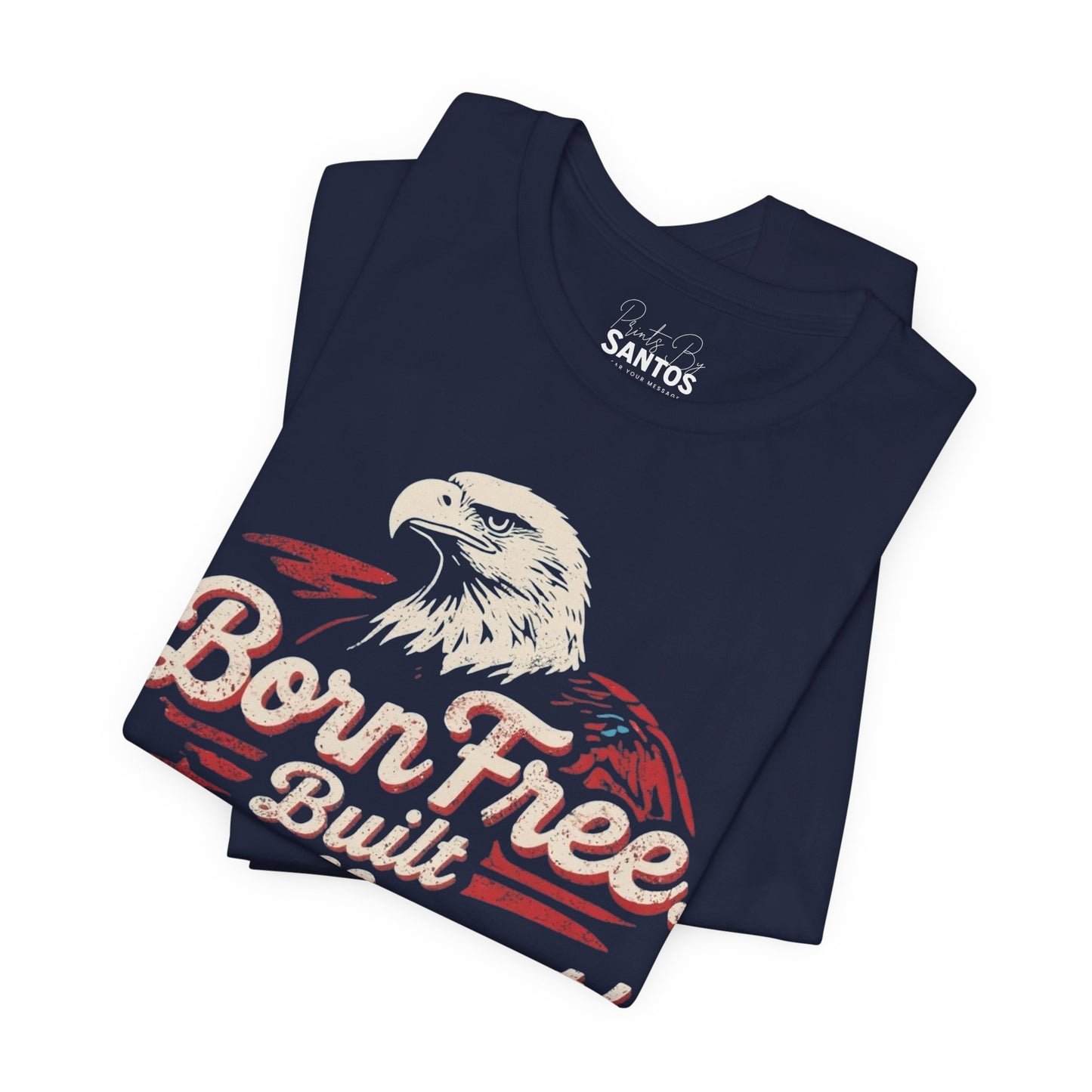 Born Free Eagle Graphic Tee | Unisex Jersey Short Sleeve Shirt, Freedom Apparel, Nature Lover Gift, Casual Style