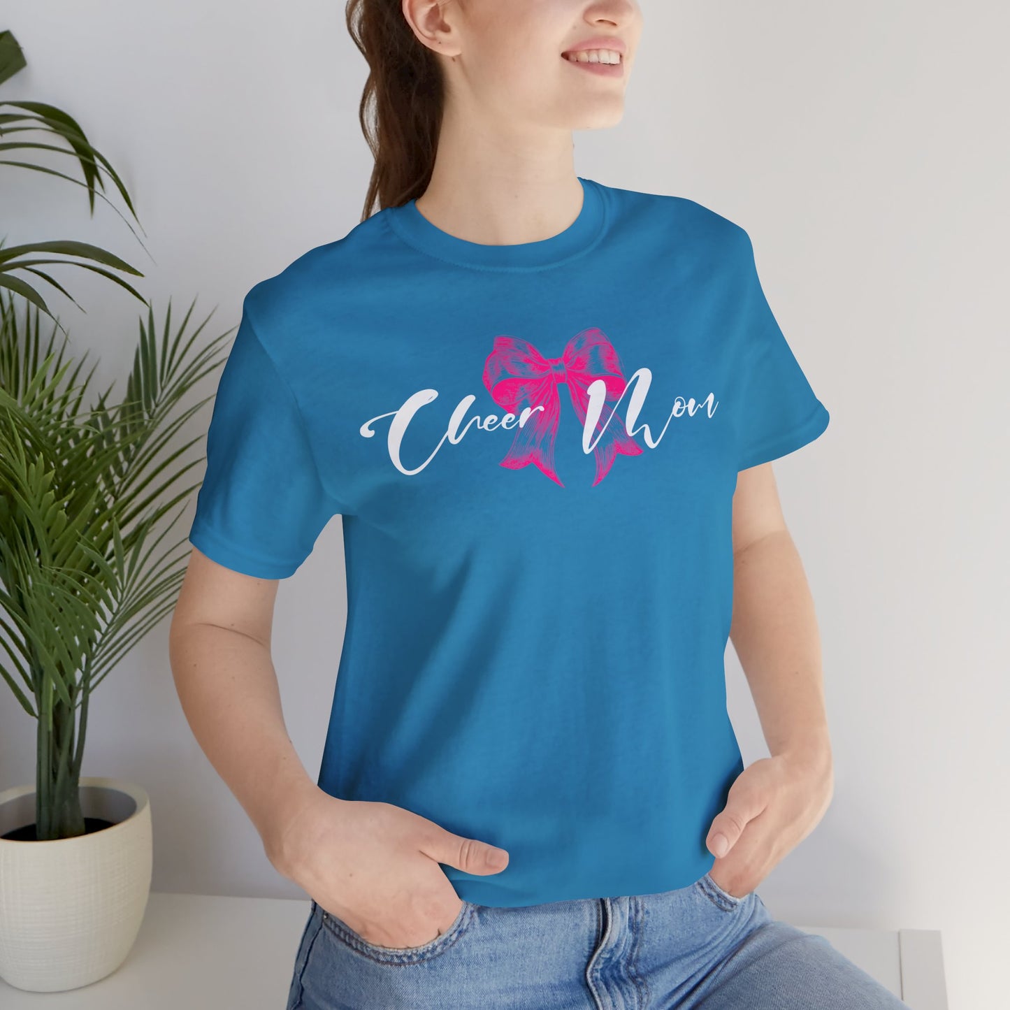 Cheer Mom Short Sleeve Tee | Perfect for Game Days, Sports Events, Mother's Day Gift, Stylish Casual Wear, Supportive Fan Shirt