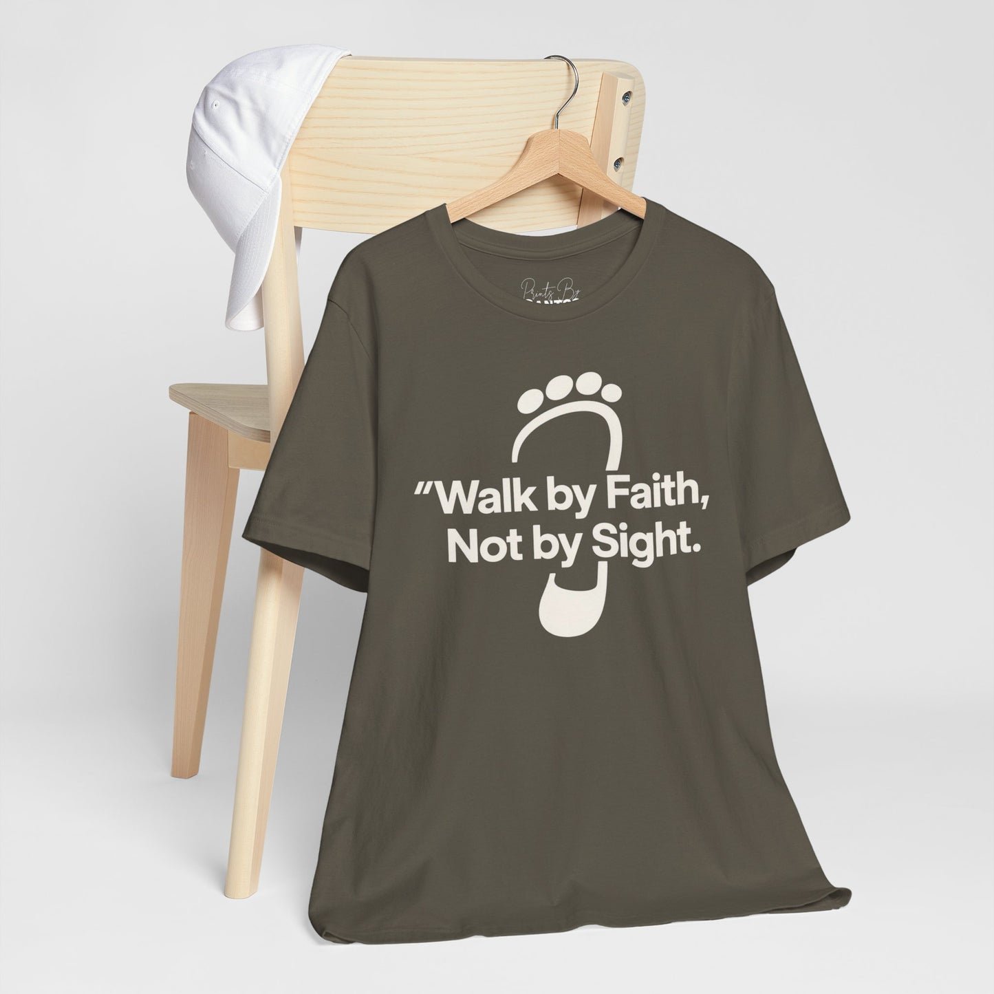 Inspirational Faith T-Shirt, Motivational Quote Tee, Christian Apparel, Walk by Faith Shirt, Everyday Wear, Gift for Believers