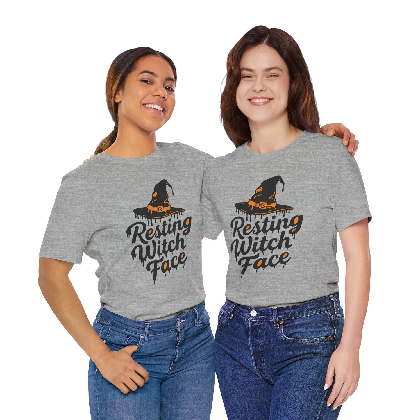 Resting Witch Face T-Shirt, Halloween Tee, Unisex Graphic Top, Spooky Shirt, Artsy Halloween Apparel, Fun Gift for Witches