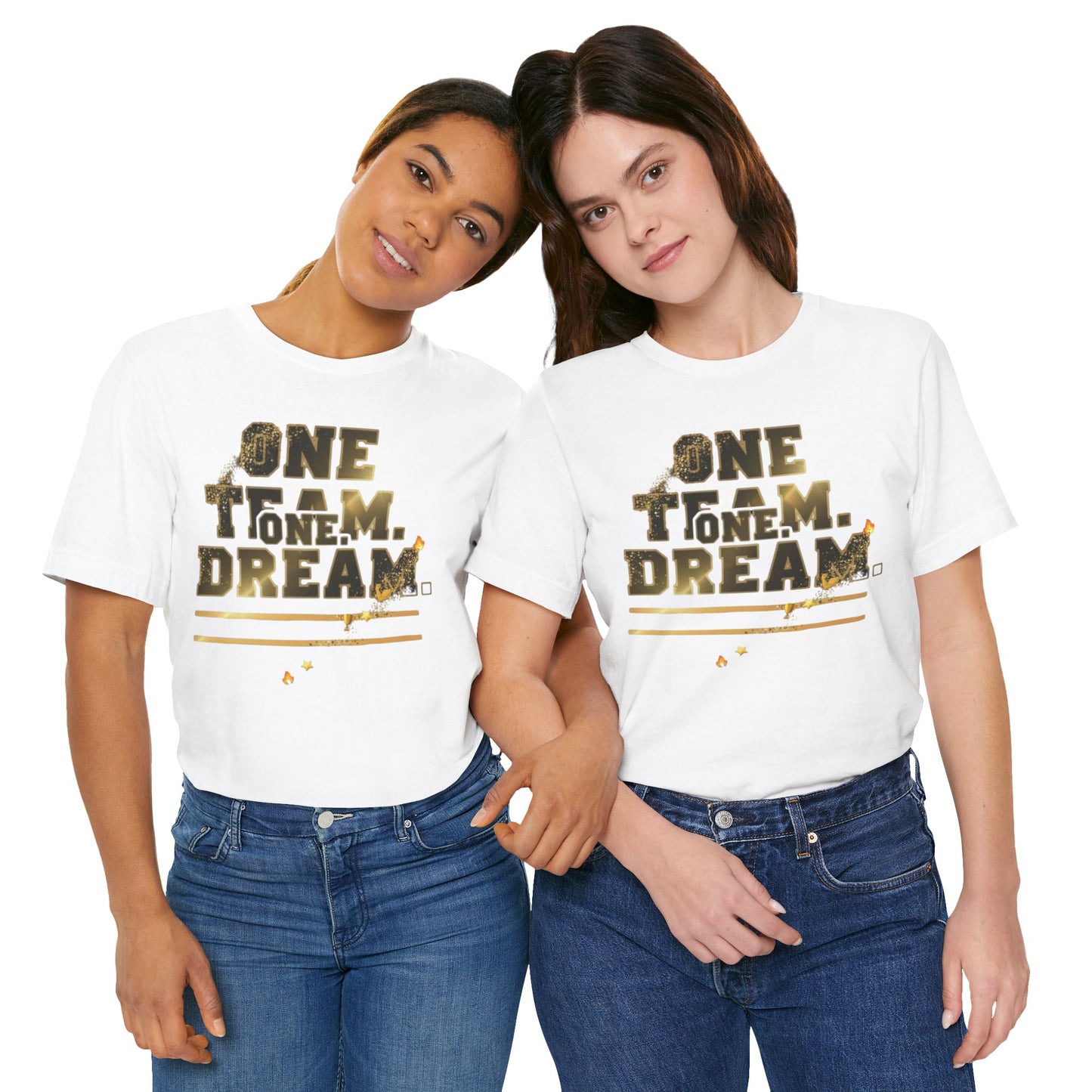 One Team, One Dream Tee - Perfect for Team Spirit, Motivational Wear, Casual Outings, Sport Events, Gifts