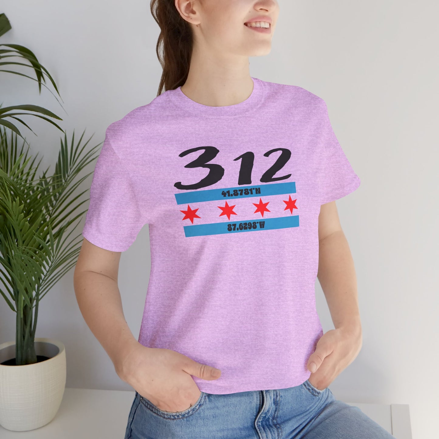 Chicago 312 Unisex Tee, Casual Wear, Graphic T-Shirt, Gift for Him/Her, City Pride Shirt, Perfect for Everyday