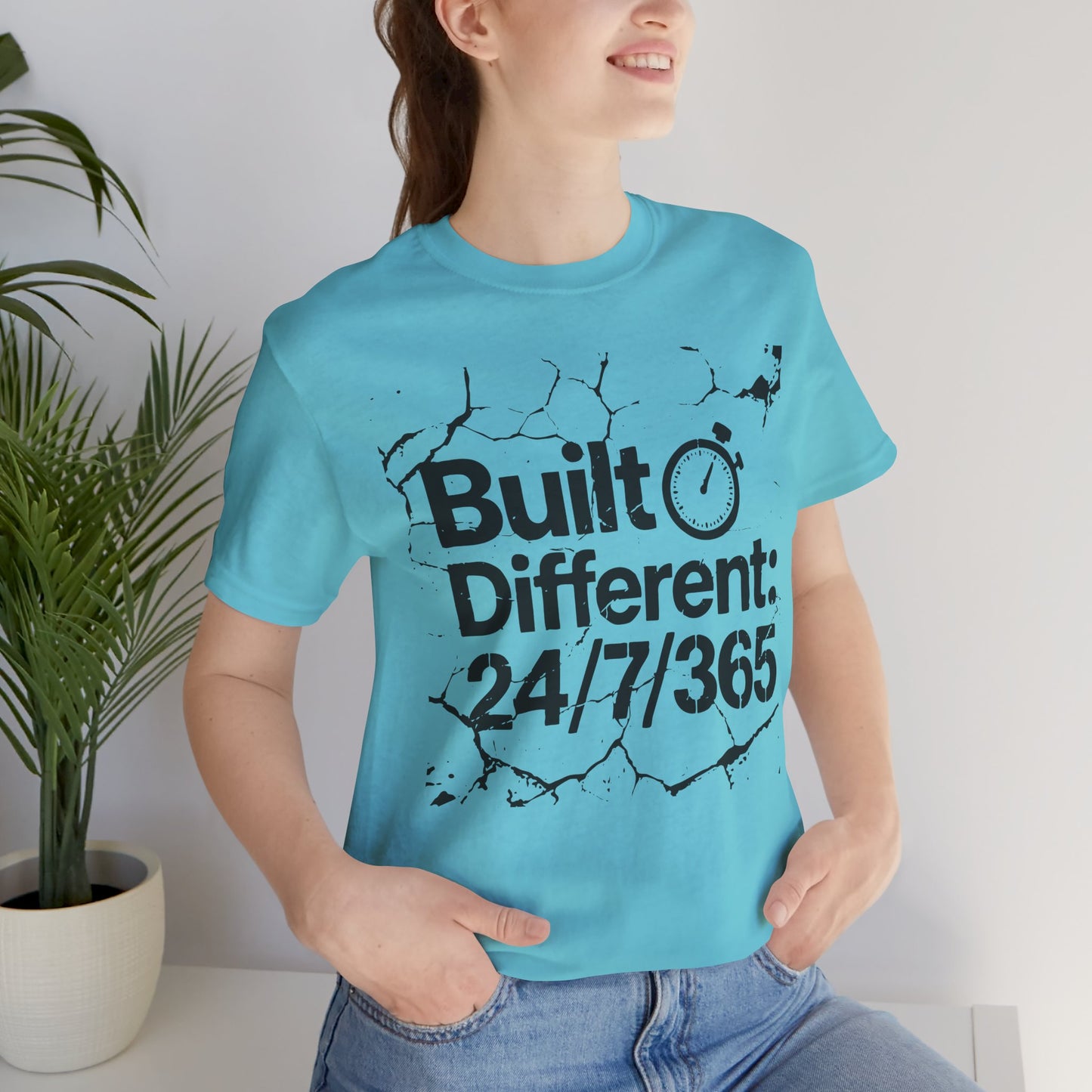 Built Different Unisex Tee, Motivational Shirt, Daily Wear, Fitness Gift, Inspirational Gift, Casual Style, Birthday Gift
