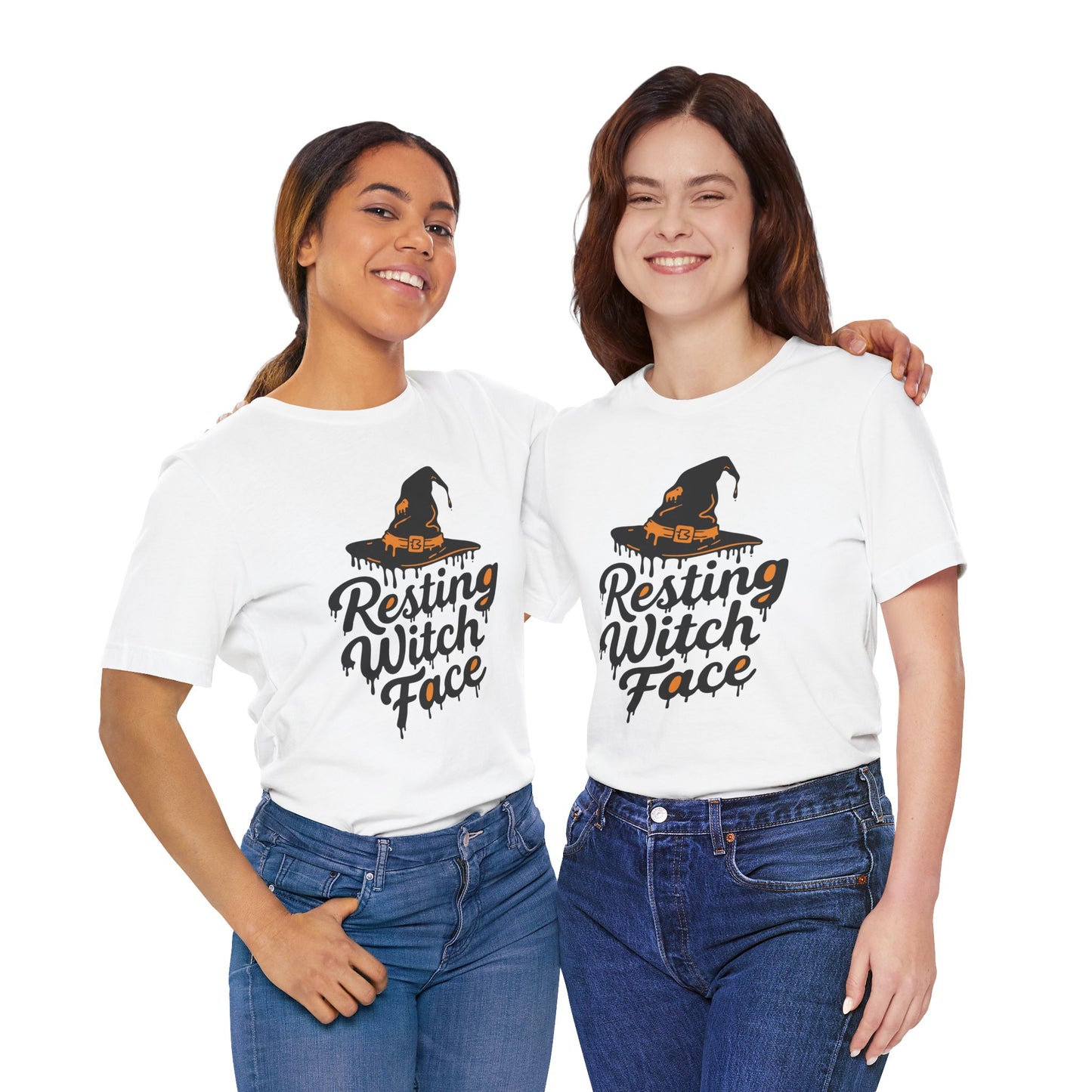 Resting Witch Face T-Shirt, Halloween Tee, Unisex Graphic Top, Spooky Shirt, Artsy Halloween Apparel, Fun Gift for Witches
