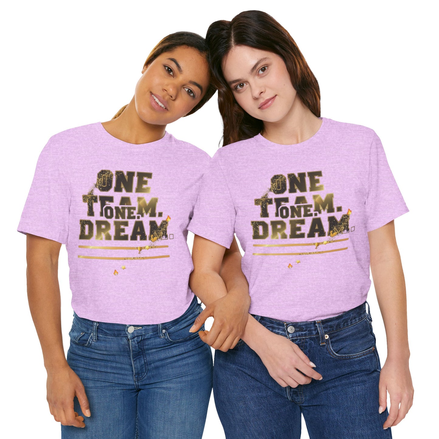 One Team, One Dream Tee - Perfect for Team Spirit, Motivational Wear, Casual Outings, Sport Events, Gifts