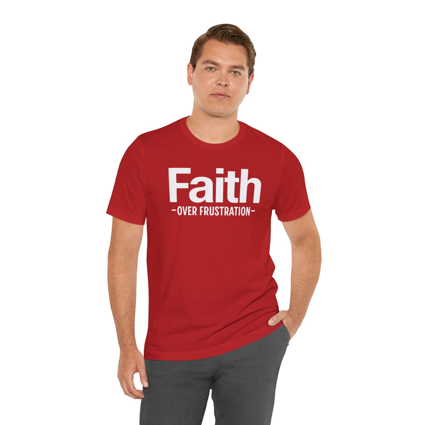 Faith Over Frustration Unisex Tee | Inspirational T-Shirt, Motivational Gift, Positive Vibe Apparel, Everyday Wear, Casual Outfit