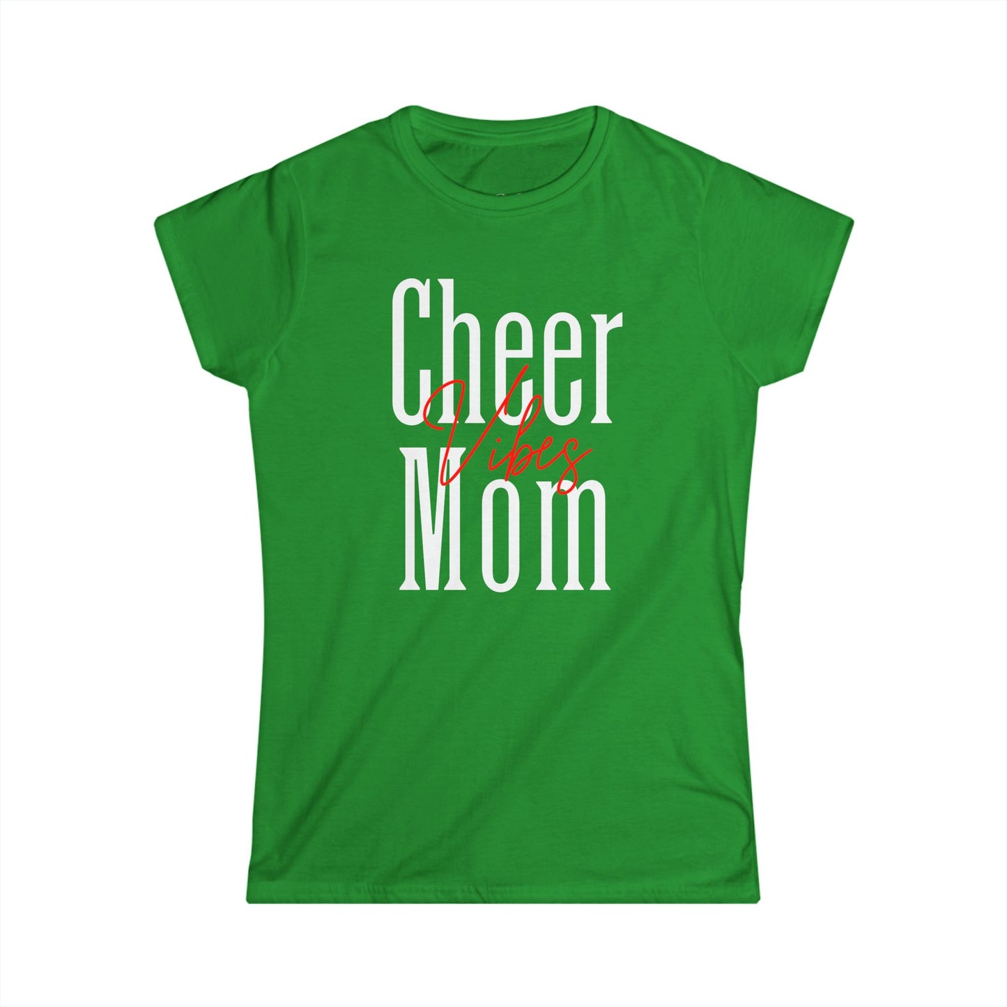 Cheer Mom Softstyle Tee - Positive Vibes, Supportive Apparel, Gift for Cheerleaders, Sportswear, Casual Wear