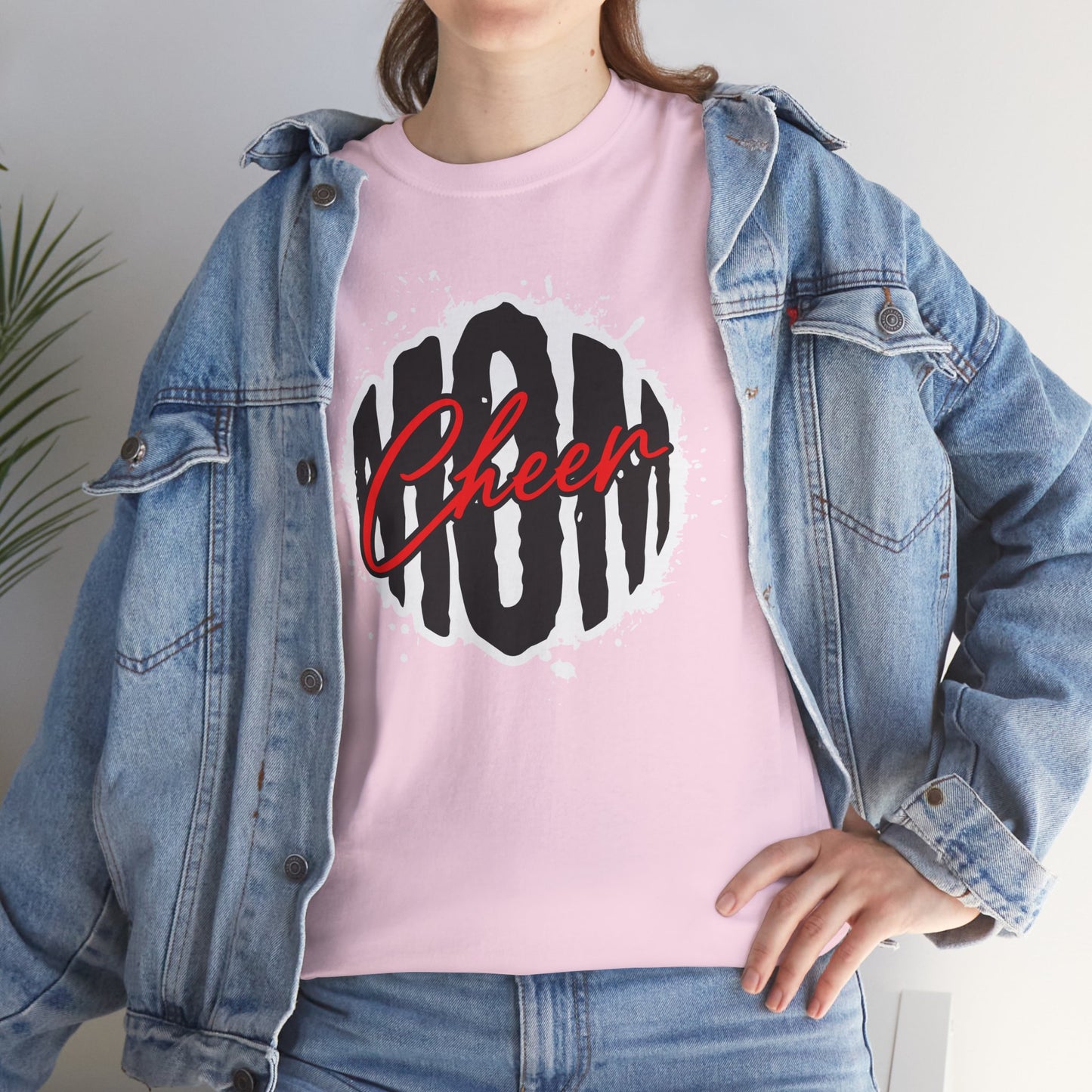 Cheer Unisex Heavy Cotton Tee | Motivational Shirt, Gift for Sports Fans, Casual Wear, Birthday Present, Cheerleading Apparel