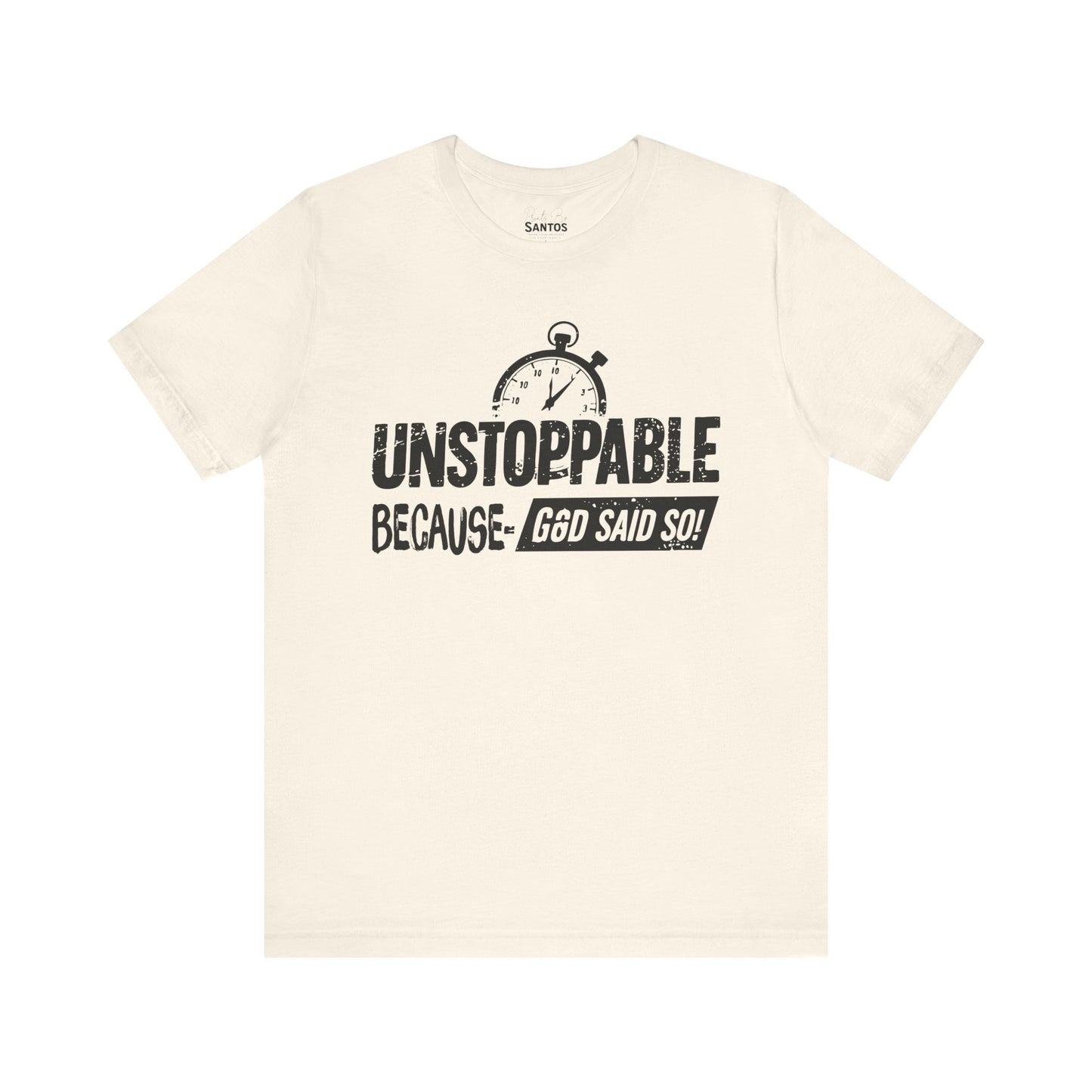Unstoppable God's Promise Tee - Motivational Shirt, Inspirational Fashion, Faith Gift, Casual Wear, Everyday Tee