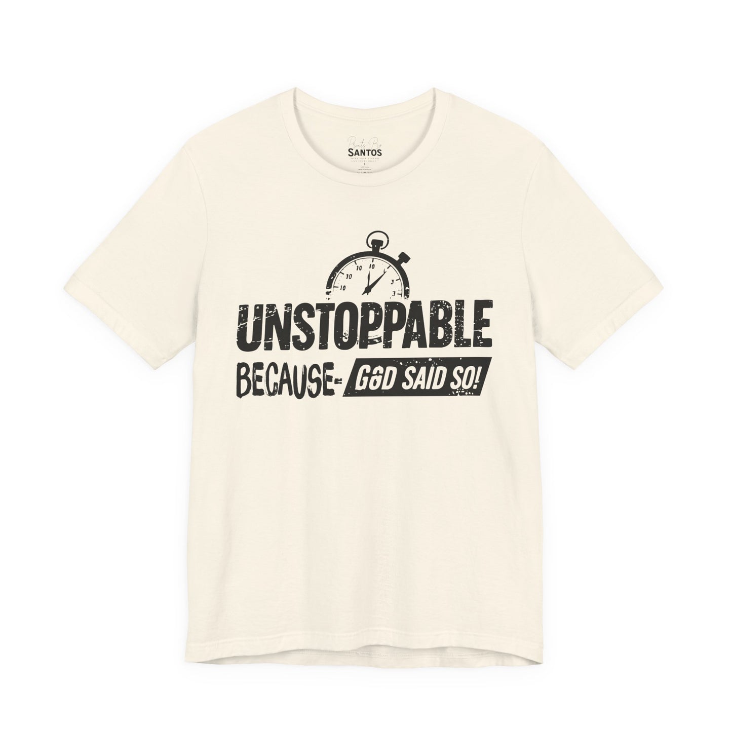 Unstoppable God's Promise Tee - Motivational Shirt, Inspirational Fashion, Faith Gift, Casual Wear, Everyday Tee