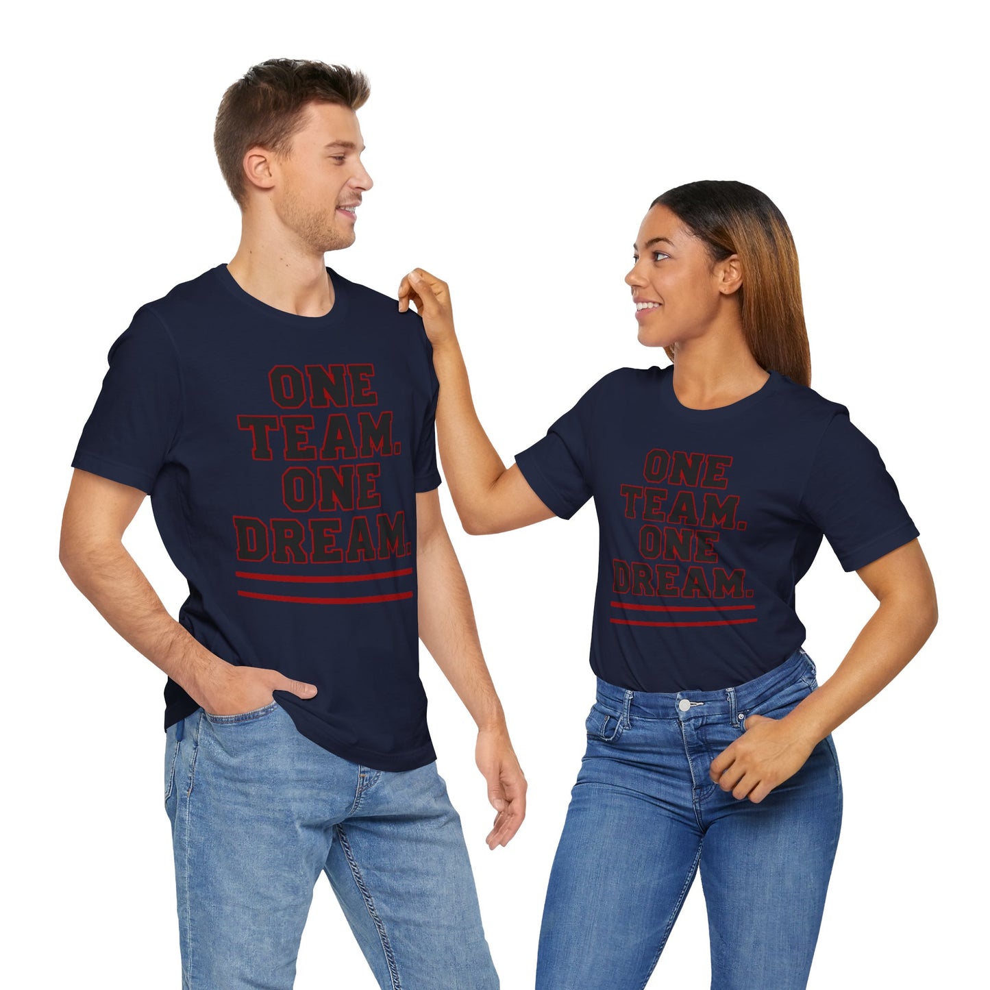 Team Spirit Tee - Unisex Jersey Short Sleeve Tee, Sports Apparel, Team Collaboration Shirt, Gift for Athletes, Motivational Wear